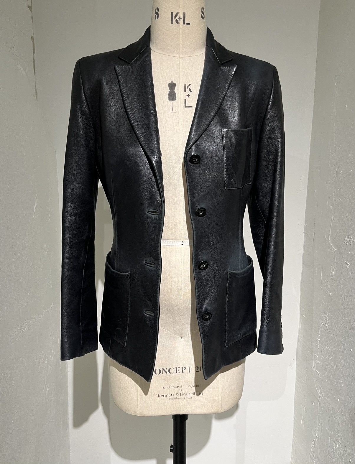 Gucci 1998 Tom Ford Leather Blazer Size M / US 6-8 / IT 42-44 - 7 Thumbnail