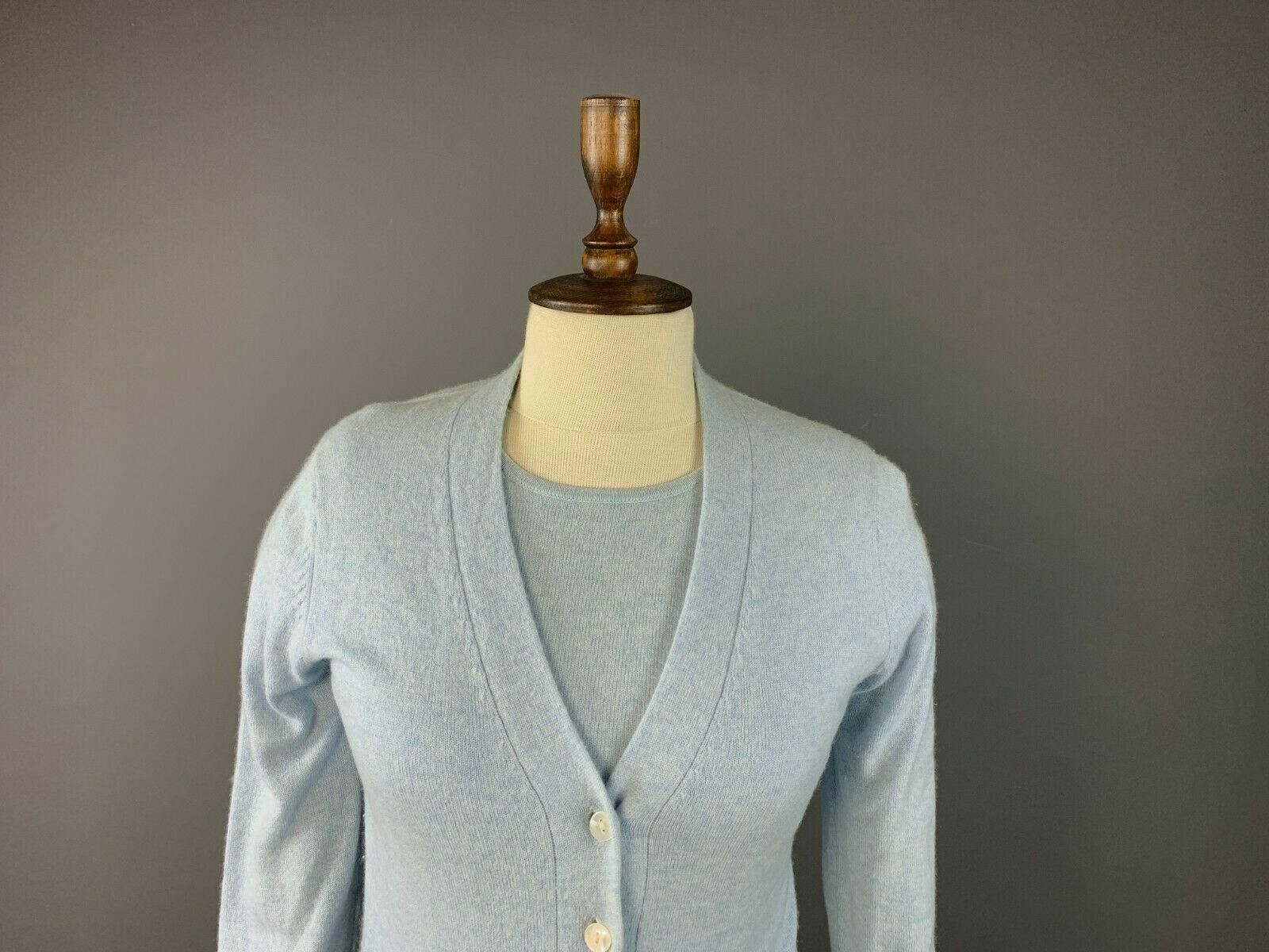 Designer Donna Lane Blue Cashmere Sweater + Top T-Shirt Size 36 Size M / US 6-8 / IT 42-44 - 3 Thumbnail