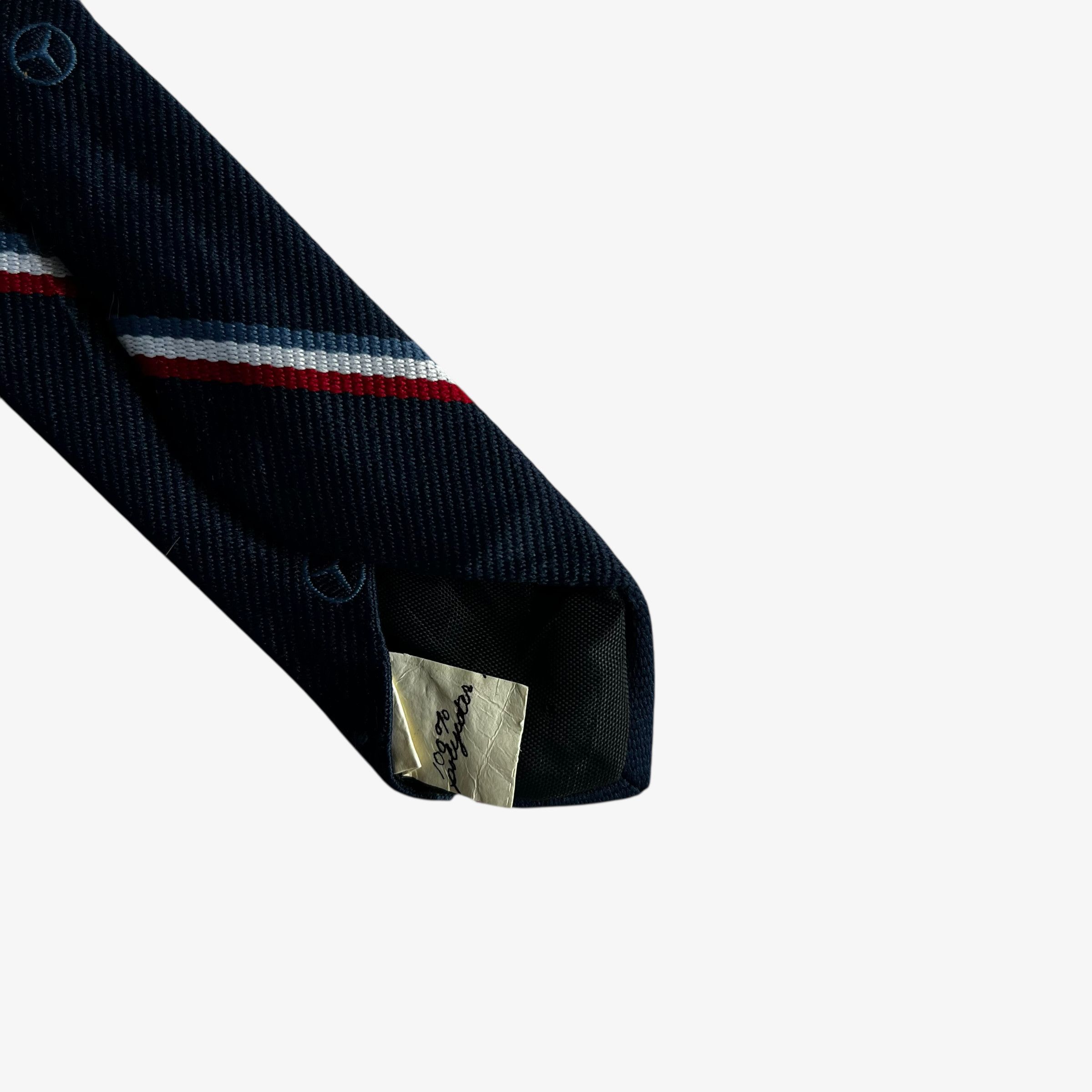 Mercedes-Benz Vintage 80s Wembley Mercedes Benz Striped Tie Size ONE SIZE - 3 Thumbnail