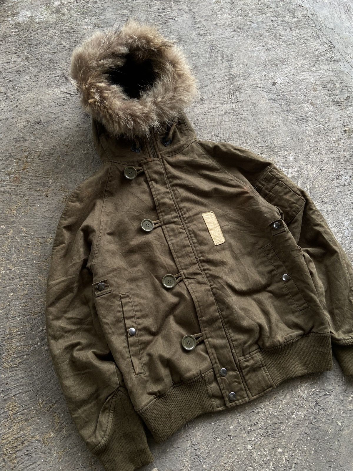 Beams Japan 2000s Beams Boy - Vkei Apocalypse Style Racoon Fur Jacket Size US M / EU 48-50 / 2 - 2 Thumbnail
