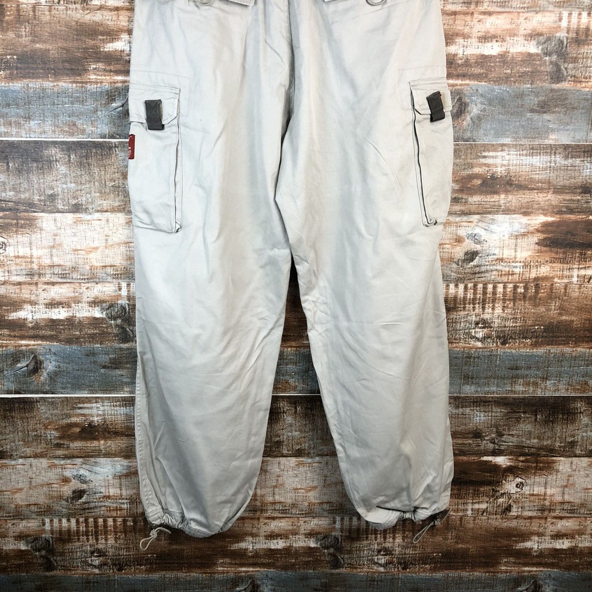 Japanese Brand Lava Bay Cream Cargo Multipocket Pants #A2539 Size US 35 - 18 Thumbnail