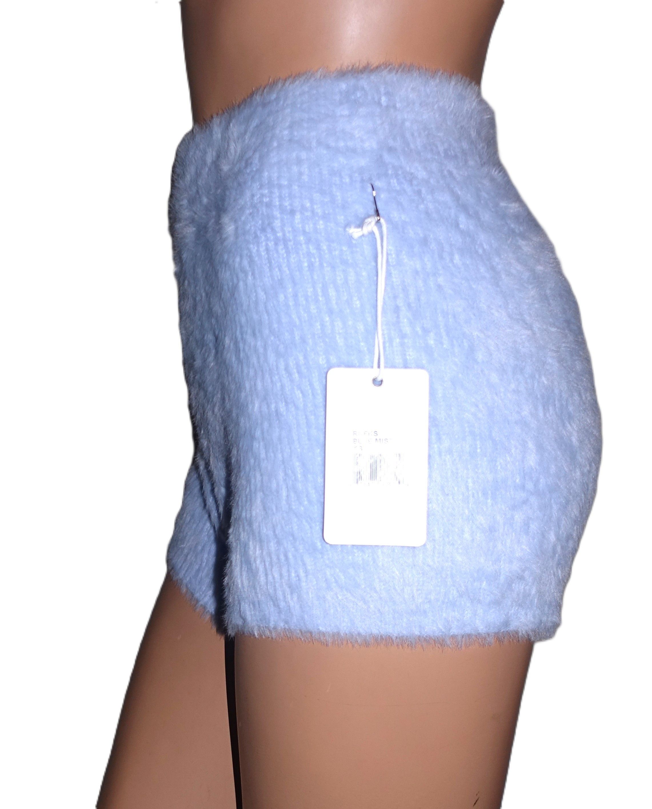 Other PJ Salvage Baby Blue Furry Pajama Shorts XS NWT Size 24" / US 00 / IT 34 - 4 Thumbnail