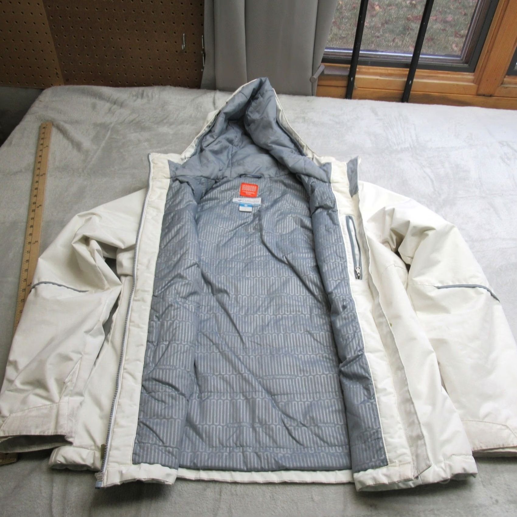 Rains Columbia Womens Large Zip Insulated Outdoor Windbreaker Jacket Size L / US 10 / IT 46 - 3 Thumbnail
