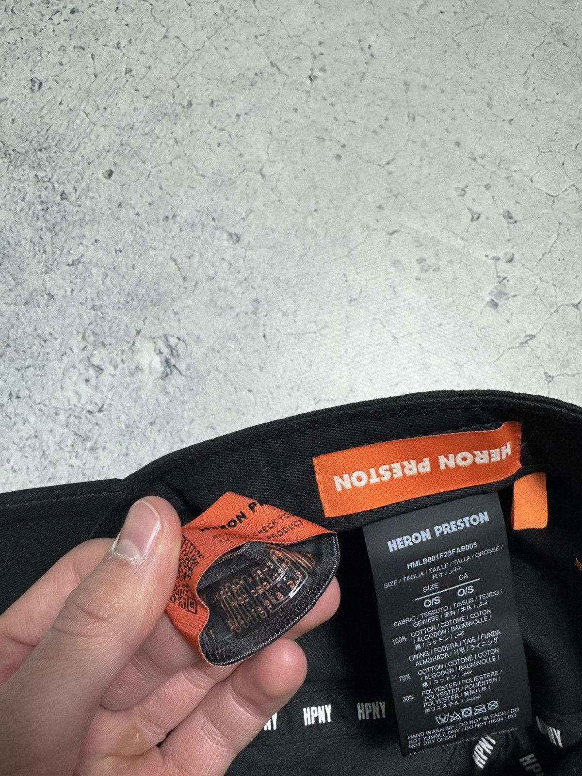 Heron Preston Heron Preston Luxury Black Cap Big Logo Hype Size ONE SIZE - 11 Thumbnail