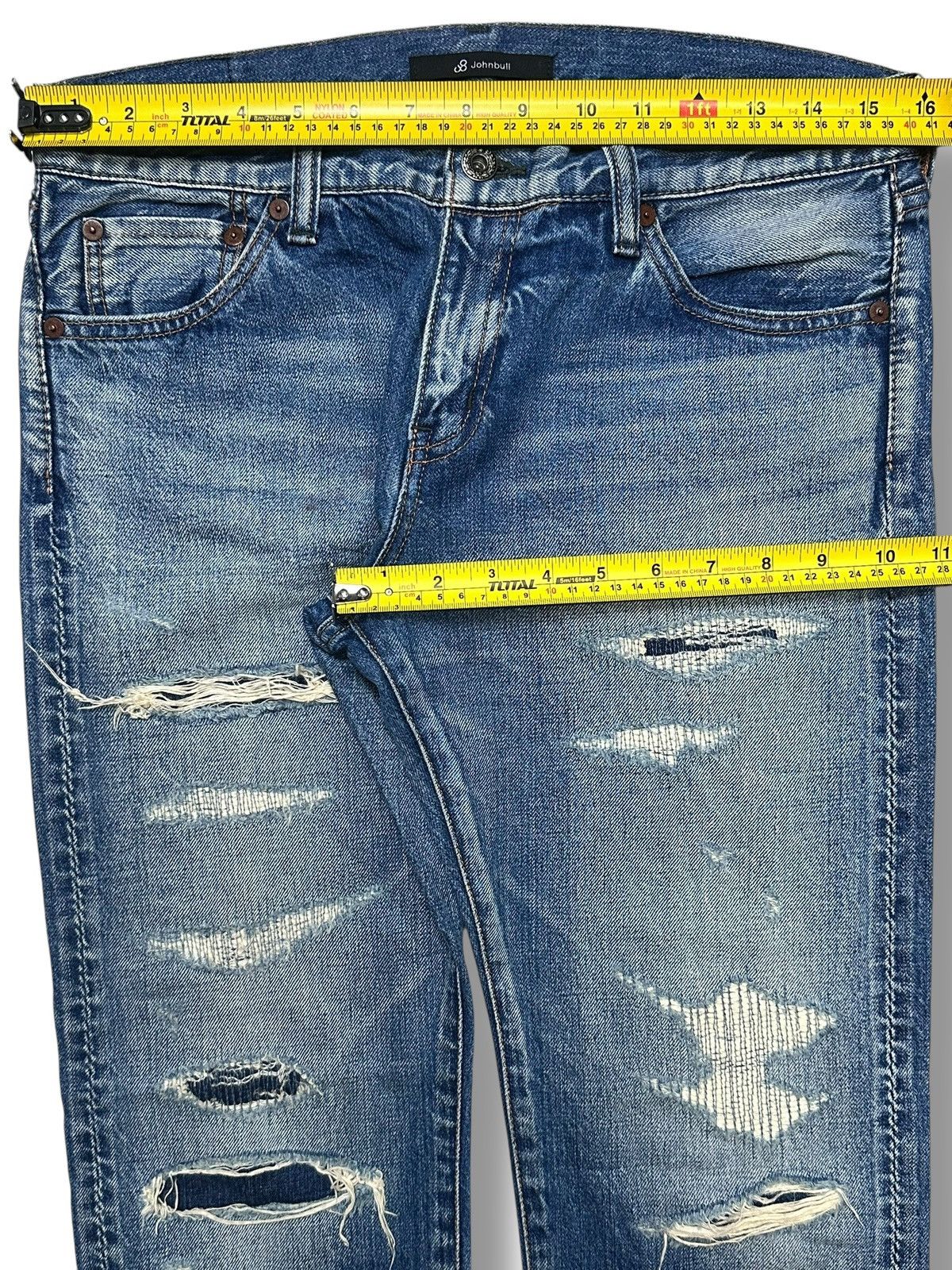 Johnbull Johnbull Selvage Distressed Japan Denim Slimfit Faded Wash Size US 32 / EU 48 - 19 Thumbnail