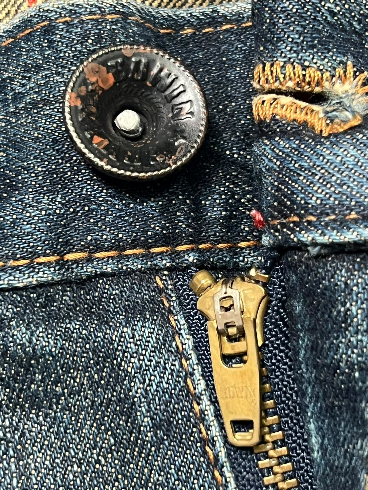 Edwin Edwin 403 Exclusive Vintage Japan - Faded, Distressed Denim Size US 31 - 13 Thumbnail