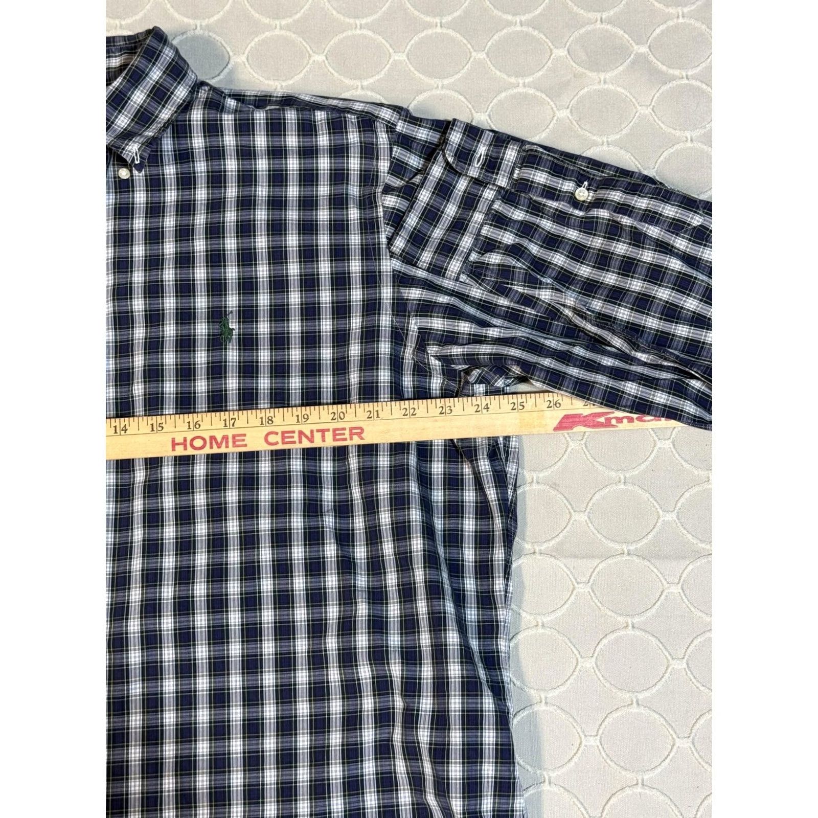 Ralph Lauren Ralph Lauren Shirt Mens XL Blue Green Plaid Classic Fit Button-Down Size US XL / EU 56 / 4 - 6 Thumbnail