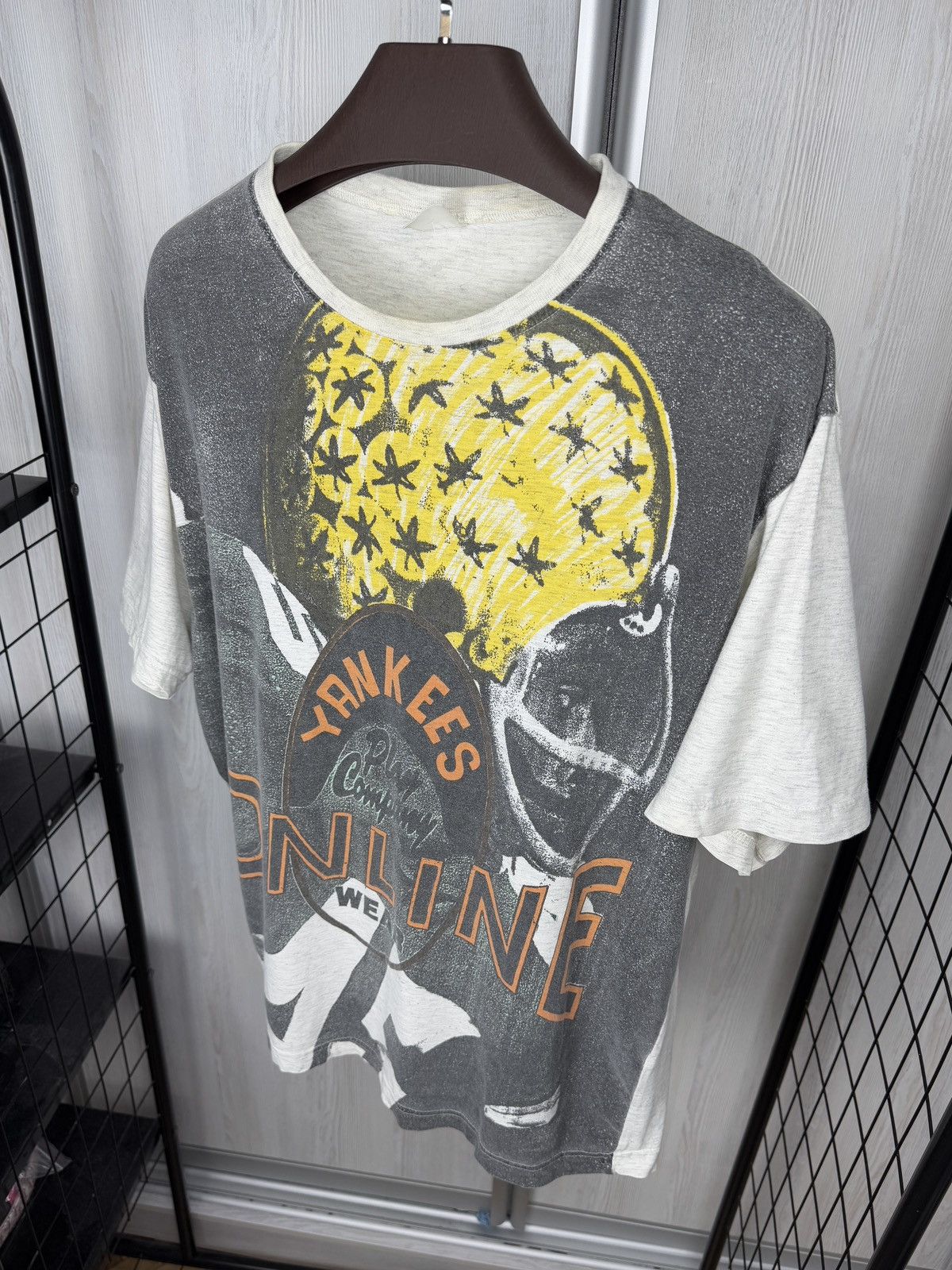 New York Yankees Vintage 90s Yankees Online Wear Play Company Rare tee shirt Size US XL / EU 56 / 4 - 6 Thumbnail