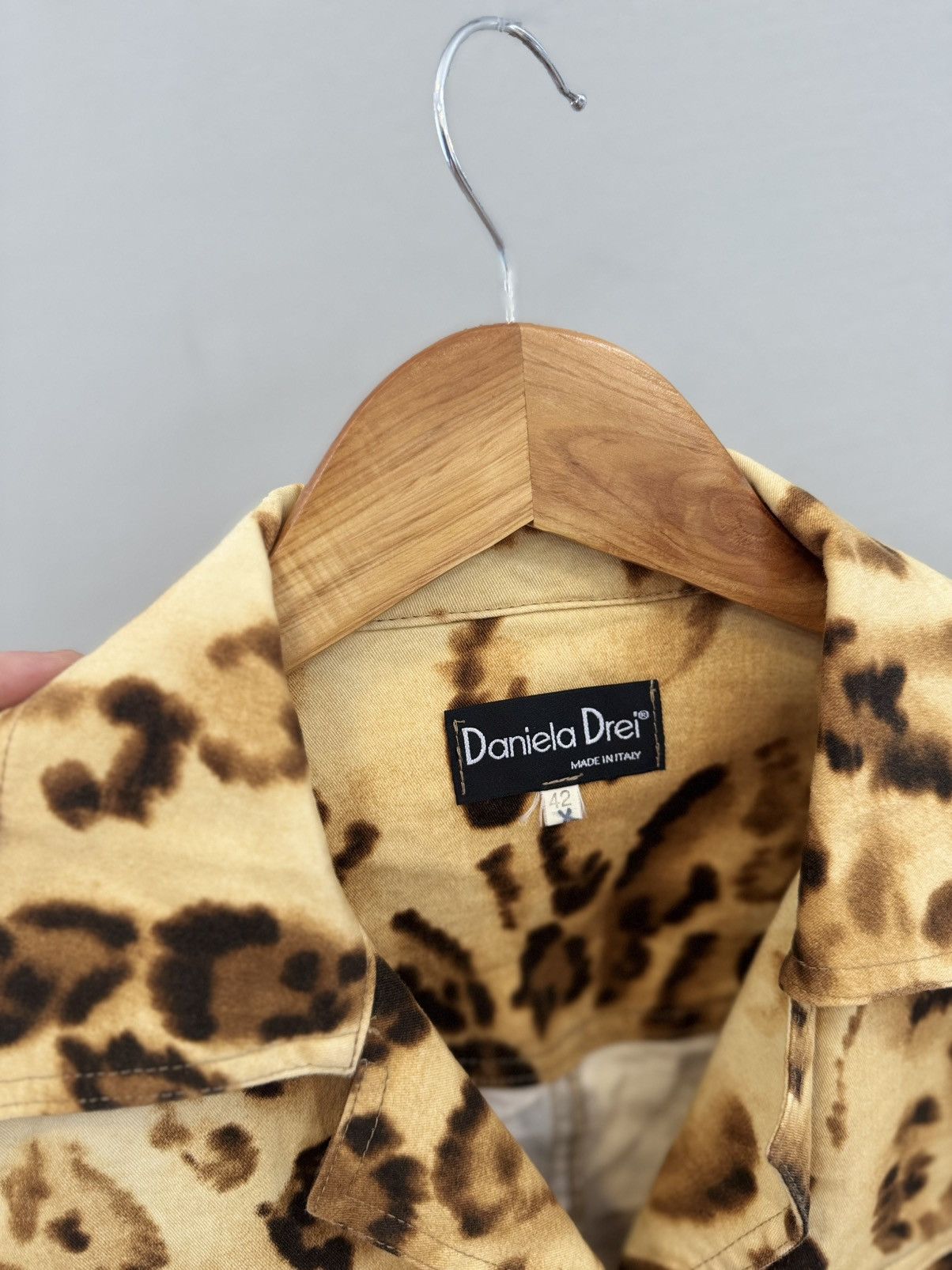 Vintage Very crazy Jacket Leopard Designer denim Size M / US 6-8 / IT 42-44 - 5 Thumbnail