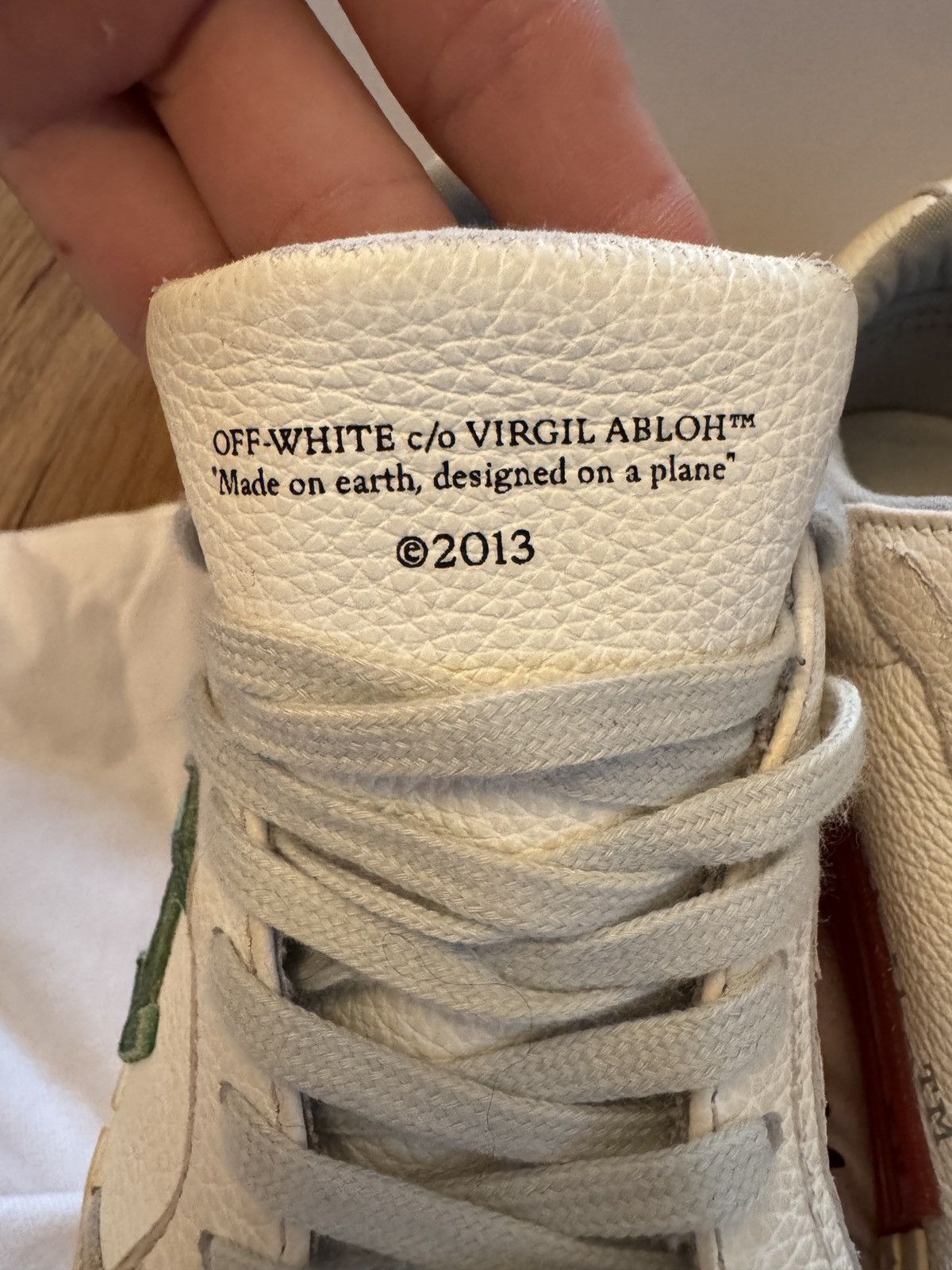 Off-White Off-White Low Vulcanised Distressed Sneakers Size US 6 / IT 36 - 6 Thumbnail
