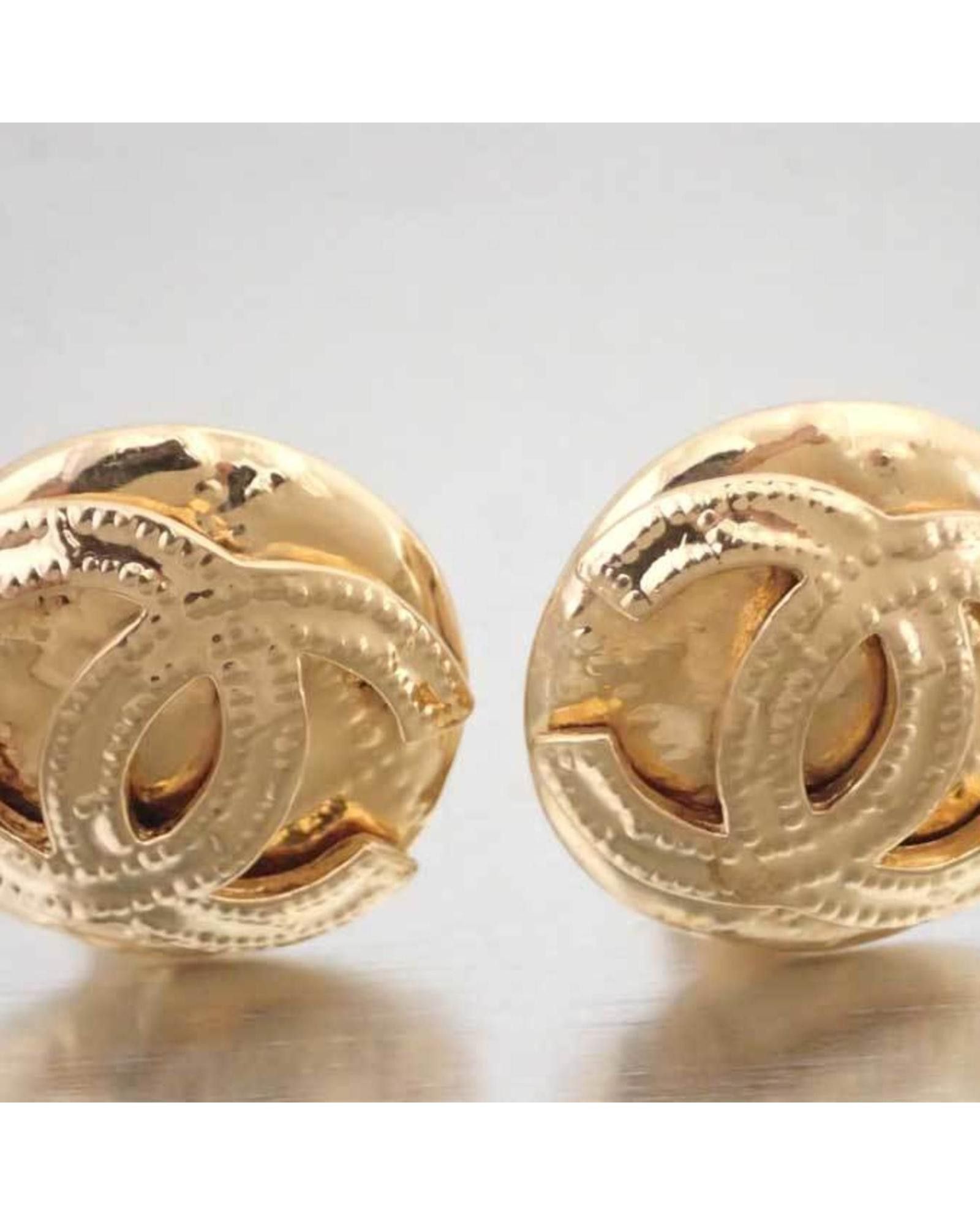 image of Gold Metal Earring By Chanel, Women's