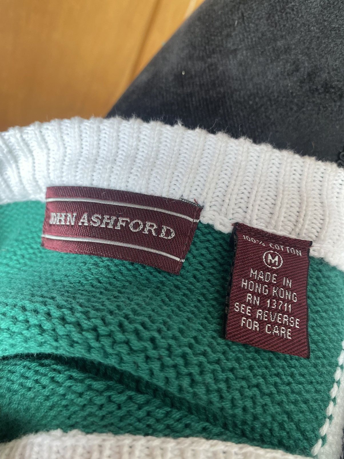 John Ashford VTG Hong Kong John Ashford Mens Knit Sweater Size Medium Size US M / EU 48-50 / 2 - 7 Thumbnail