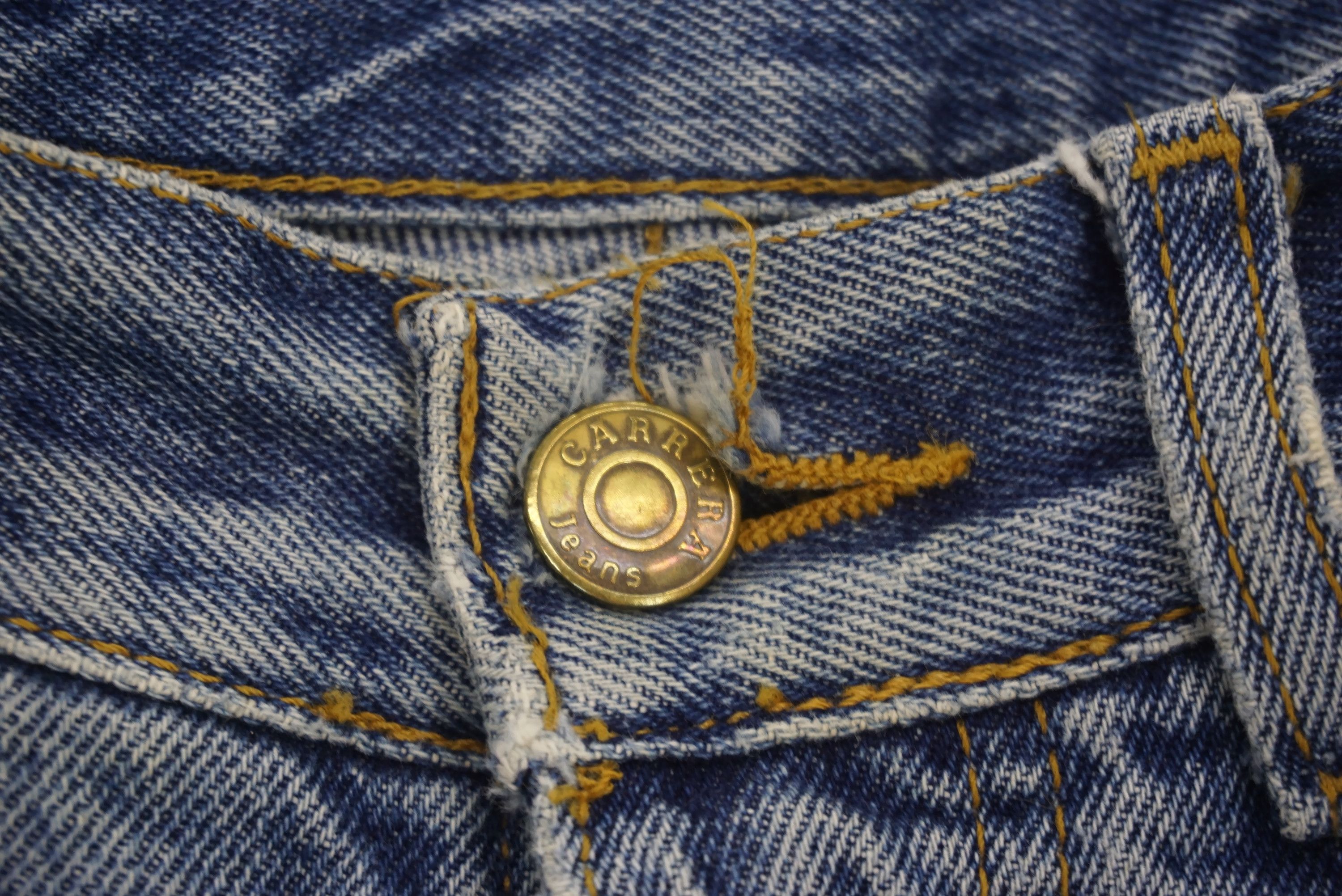 Vintage Carrera Jeans Size W36xL29 Straight Leg Denim Broken Zipper Size US 36 / EU 52 - 7 Thumbnail