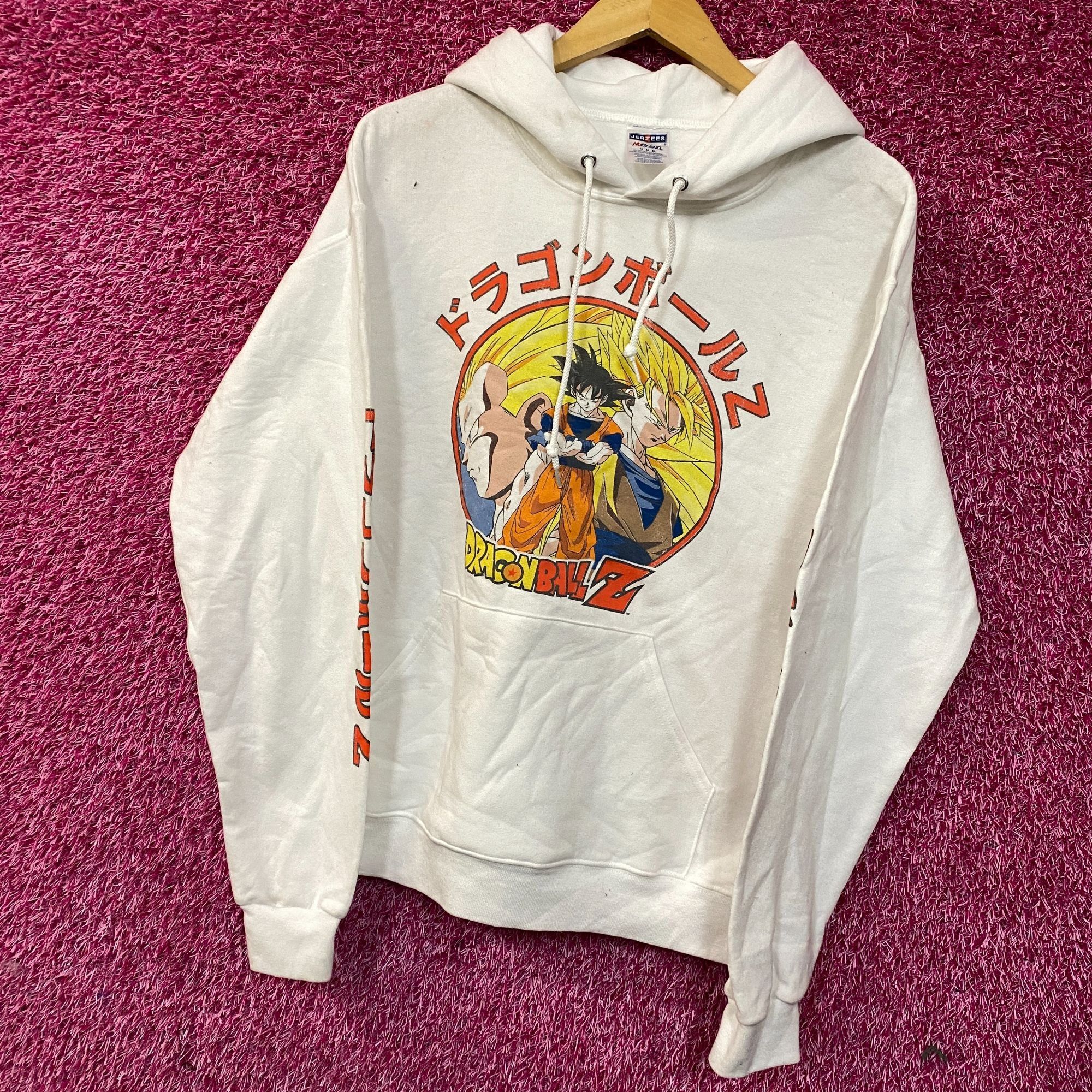Jerzees Dragon Ball Z Goku & Vegeta Super Saiyan Anime Graphic Hoodi Size US M / EU 48-50 / 2 - 3 Thumbnail