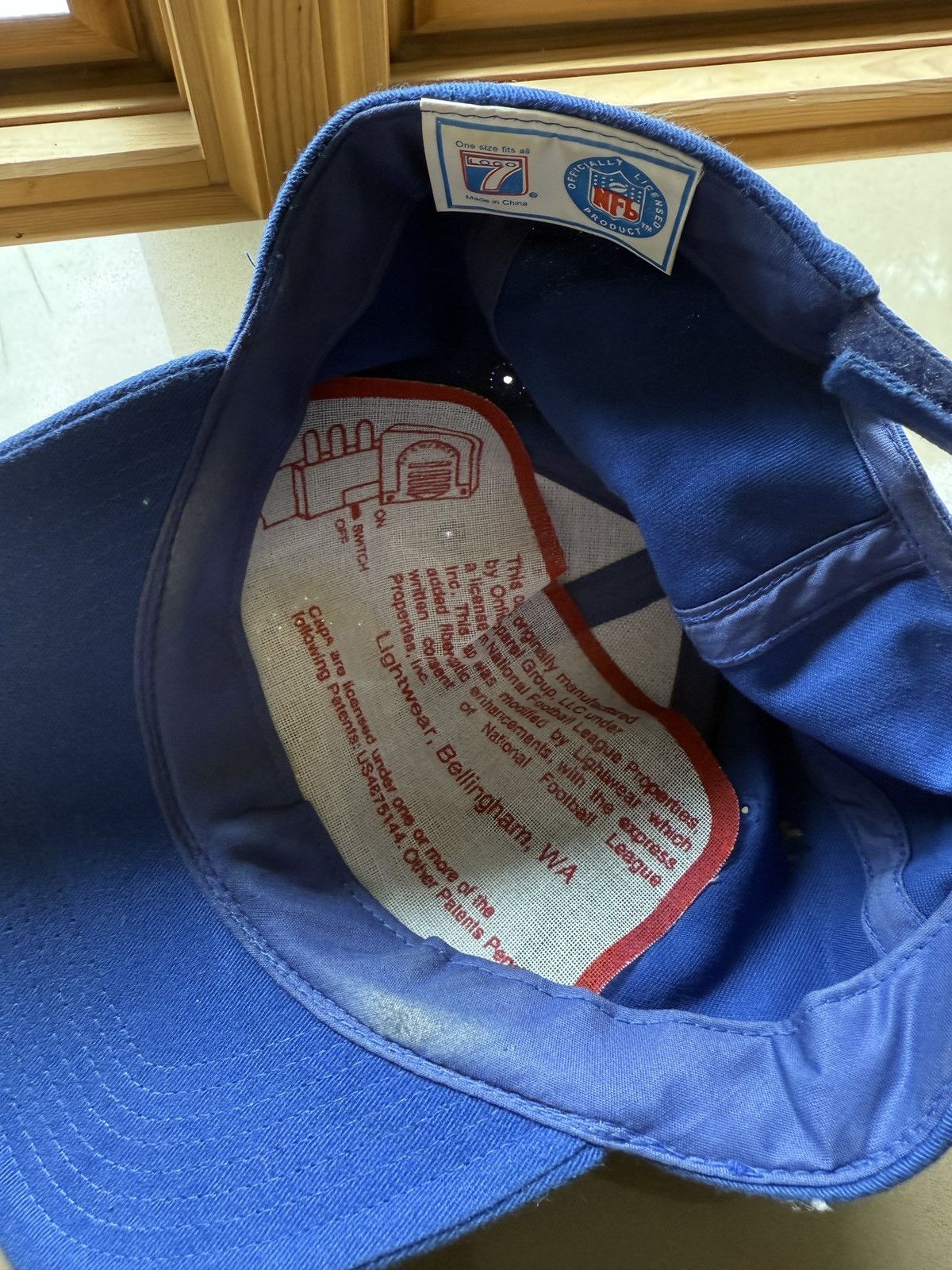 Logo 7 Vintage 90s Detroit Lions Logo 7 Strapback Hat Size ONE SIZE - 5 Thumbnail