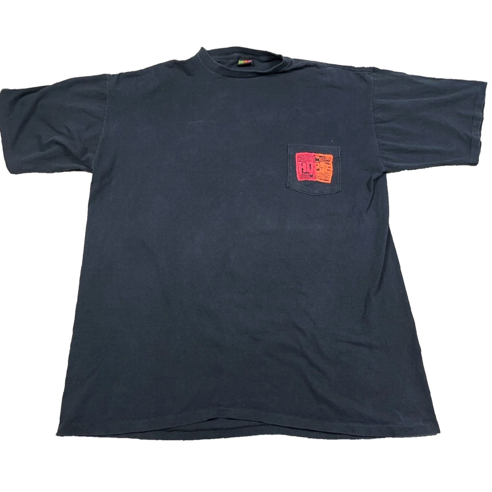Vintage VINTAGE Hobie Shirt Men 3XL Black Pocket T Surfing 90s Single Stitch Size US XXL / EU 58 / 5 - 2 Thumbnail