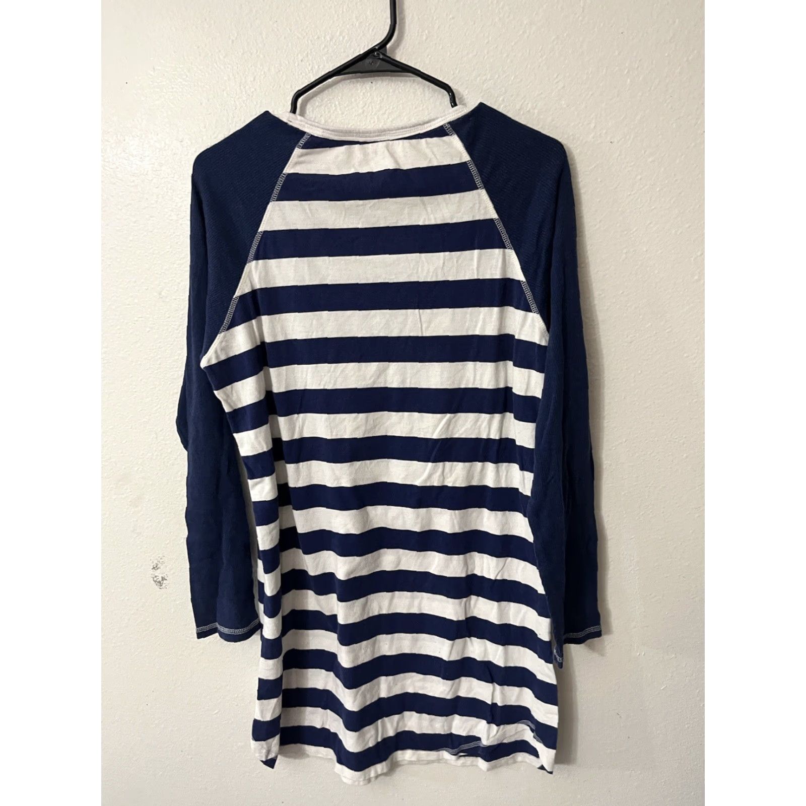 Tommy Hilfiger Tommy Hilfiger Shirt Womens Medium Blue White Striped Long Sleeve Tunic Ladies Size M / US 6-8 / IT 42-44 - 3 Thumbnail