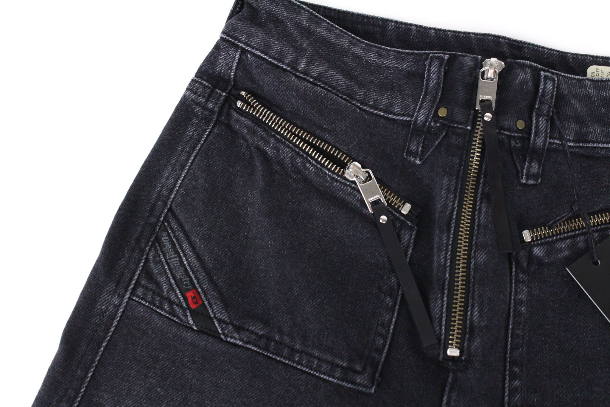 Diesel D-EARLIE 080AP W25/L30 Black High Waist Jeans 71074 Size 25" / US 0 / IT 36 - 6 Thumbnail