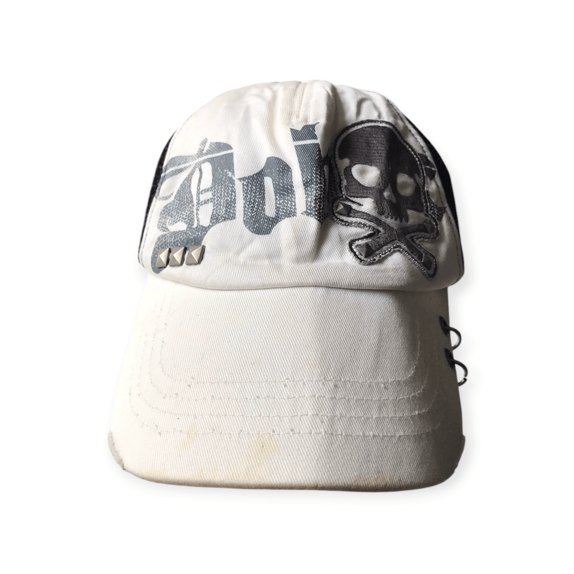 Japanese Brand × Vintage DOHC Skulls Distressed Style Cap Hat Size ONE SIZE - 1 Thumbnail