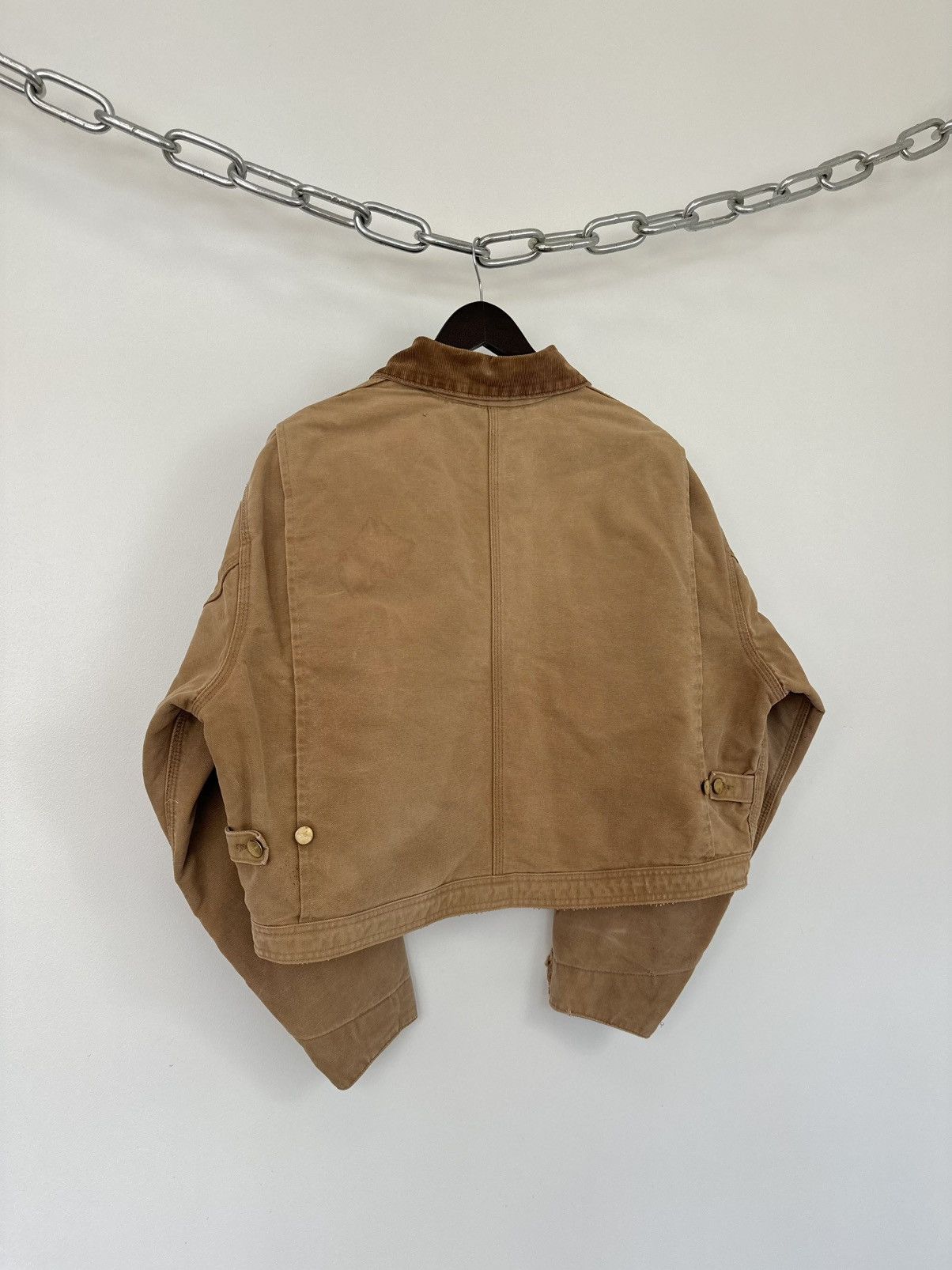 Carhartt Vintage 90s Carhartt USA Distressed Cropped Detroit Jacket Size US S / EU 44-46 / 1 - 12 Thumbnail