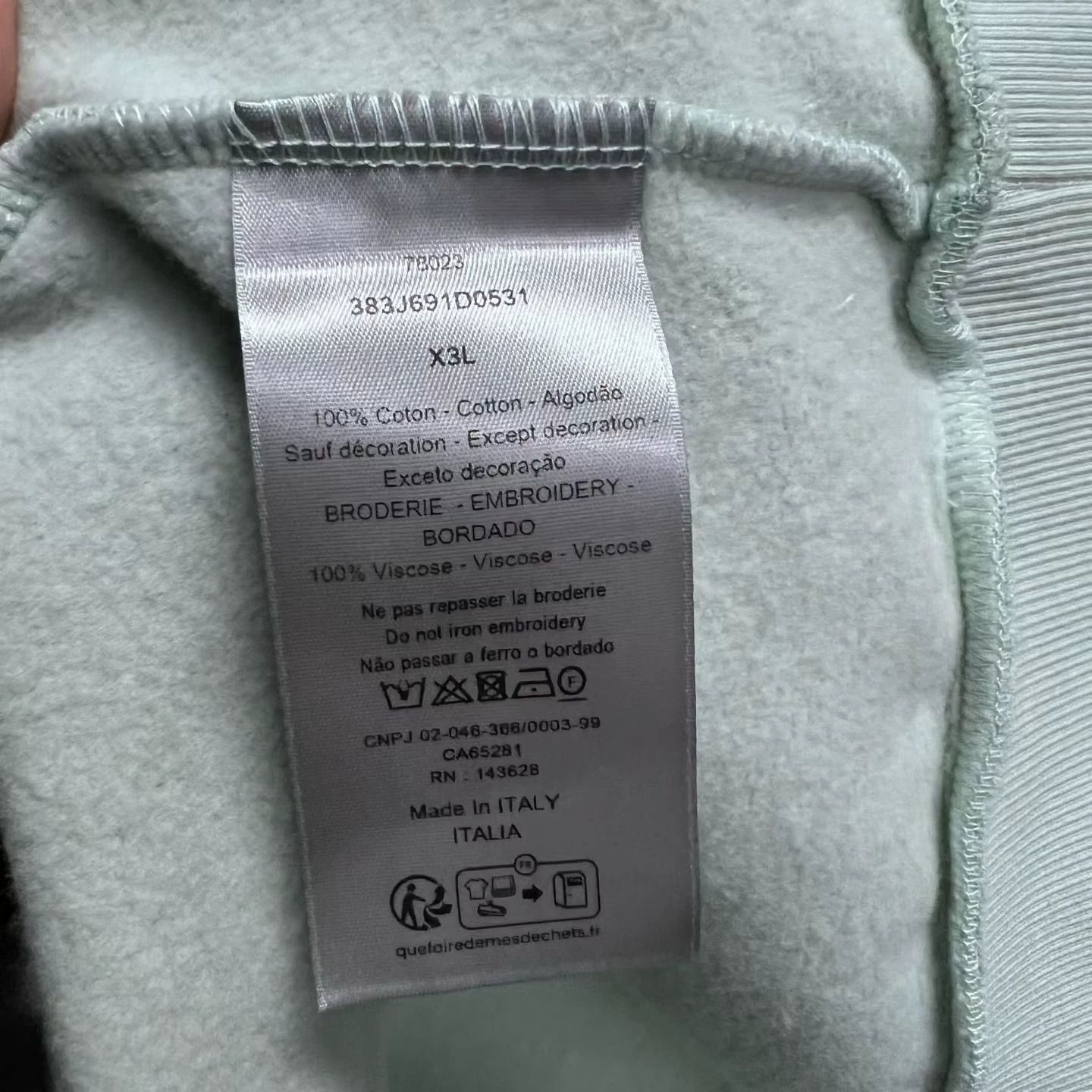 Dior dior green hooded sweatshirt size XXL Size US XXL / EU 58 / 5 - 3 Thumbnail