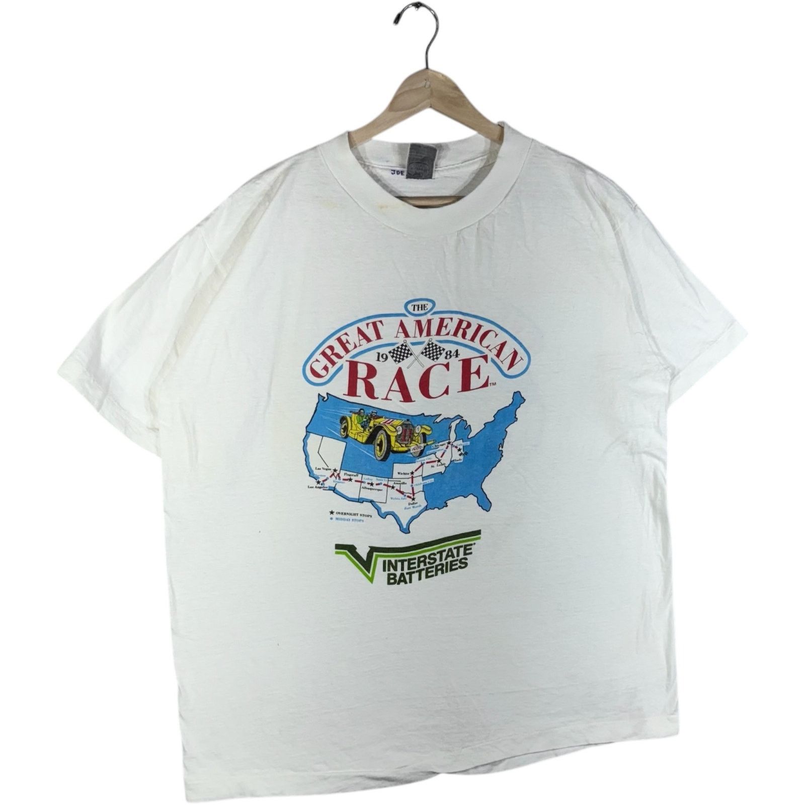 Vintage Vintage The Great American Race Car Tee 1984 XL Size US XL / EU 56 / 4 - 4 Thumbnail