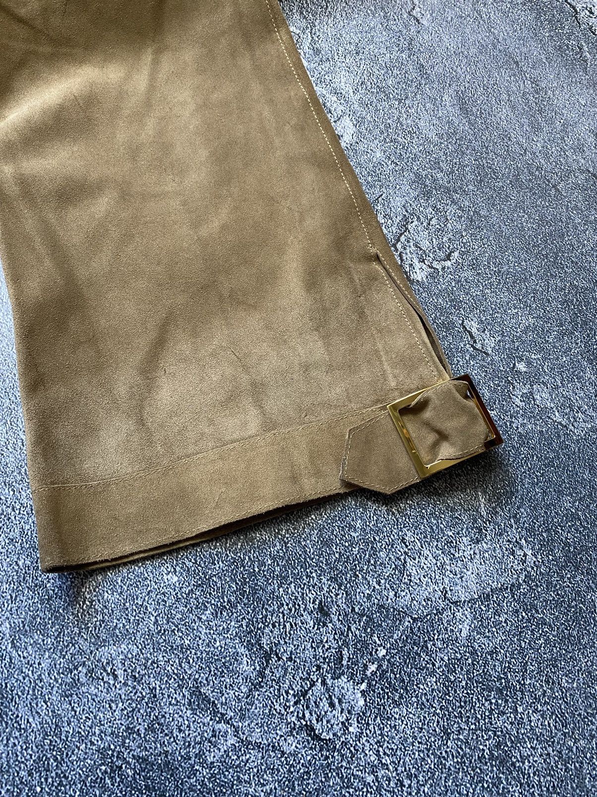 Marni Marni suede leather pelle wide pants Size 28" / US 6 / IT 42 - 13 Thumbnail