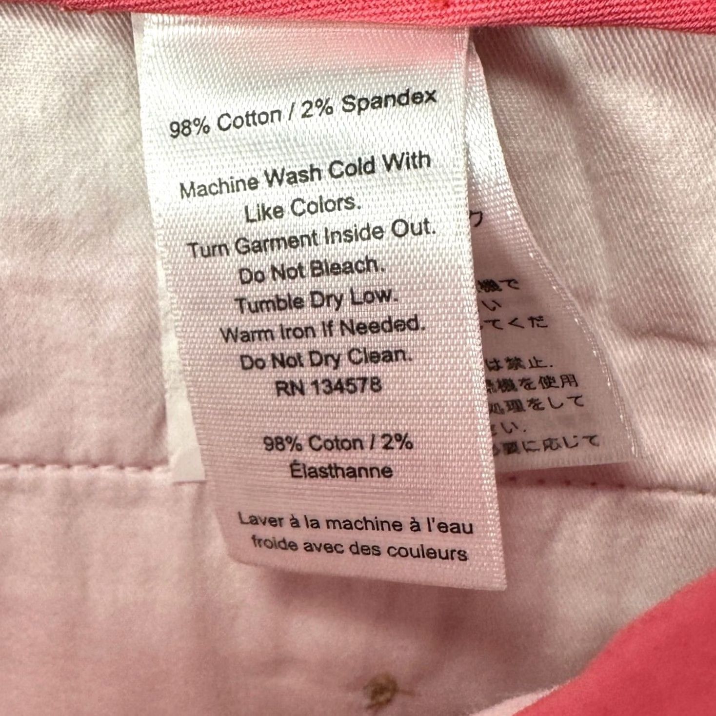 Vineyard Vines Vineyard Vines Breaker Shorts Mens 32X11 Pink Khaki Flat Front Stretch Chino NEW Size US 32 / EU 48 - 5 Thumbnail