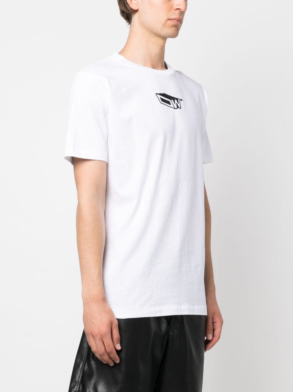 Off-White o1gr1nt0325 Graffiti Zine Slim S/S T-Shirt in White Size US XS / EU 42 / 0 - 4 Thumbnail