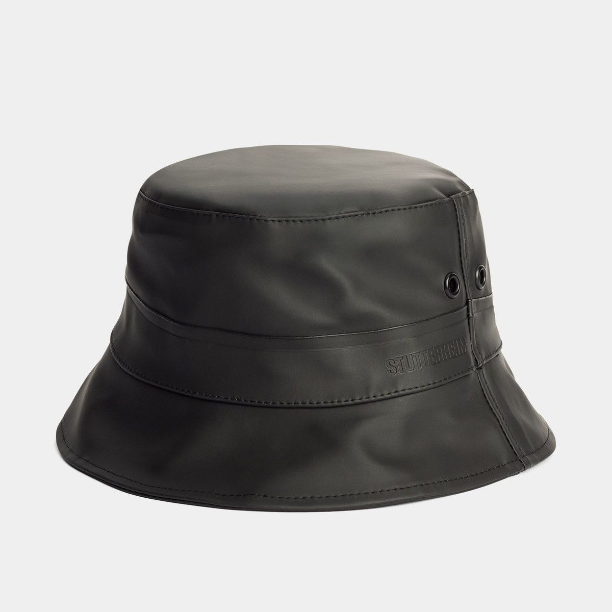 Stutterheim Stutterheim Beckholmen Bucket Hat Rain Waterproof Cap Black Size ONE SIZE - 1 Thumbnail