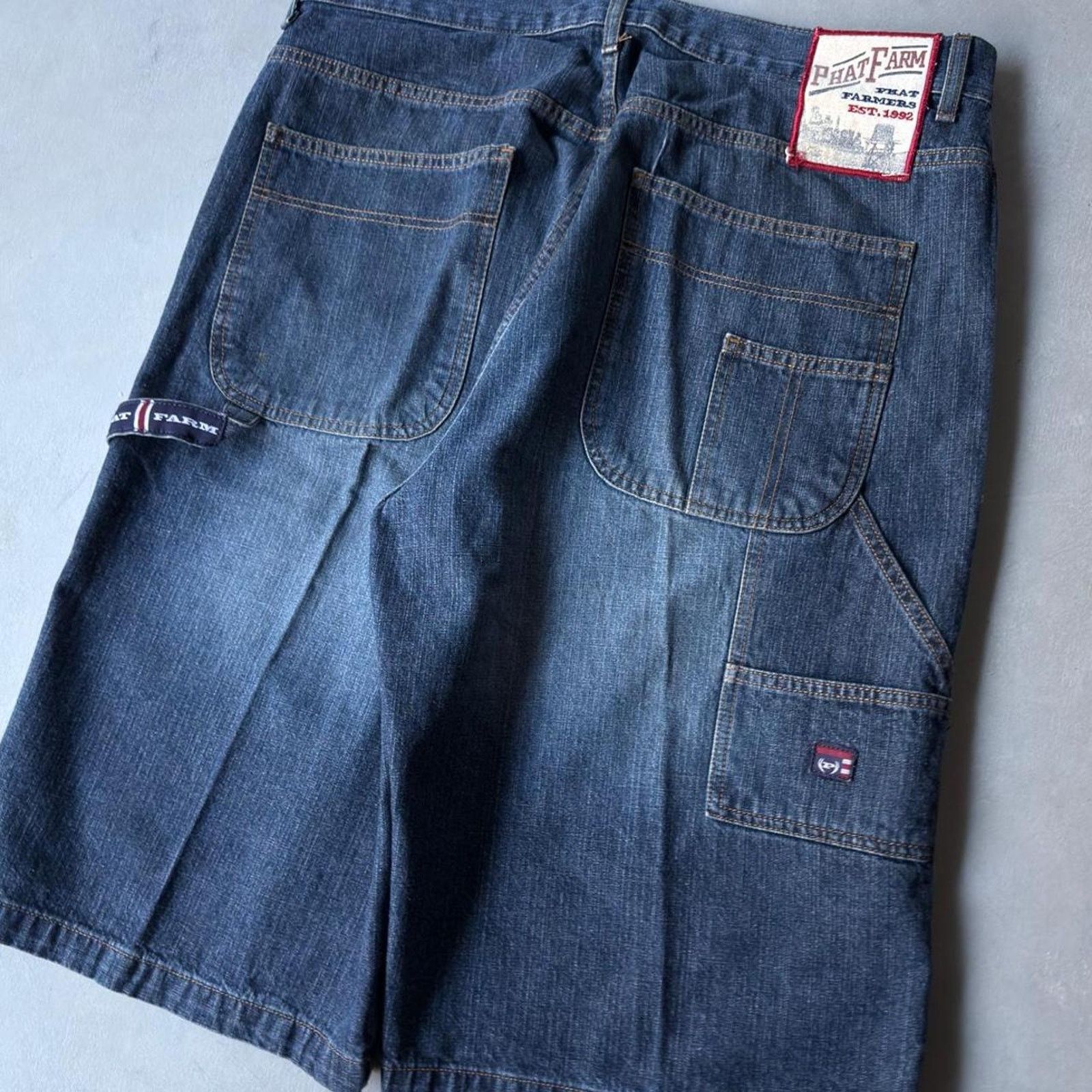 Phat Farm Vintage Phat Farm Baggy Jorts Wide Leg Grunge Skater Y2K Size US 38 / EU 54 - 3 Thumbnail