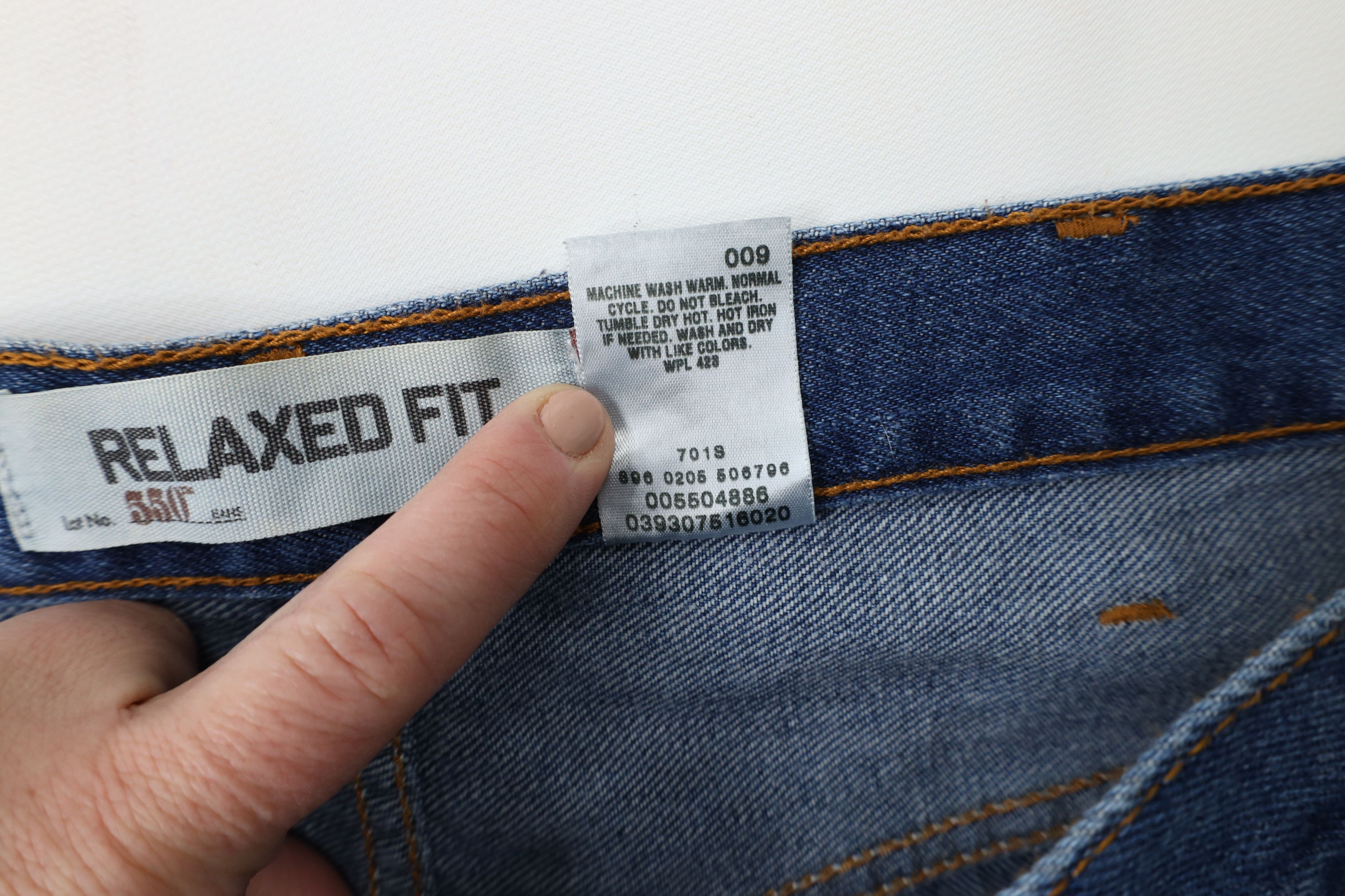 Levi's × Vintage Vintage Y2K 2005 Levis 550 Fit Denim Jeans Blue Cotton Size US 38 / EU 54 - 10 Thumbnail