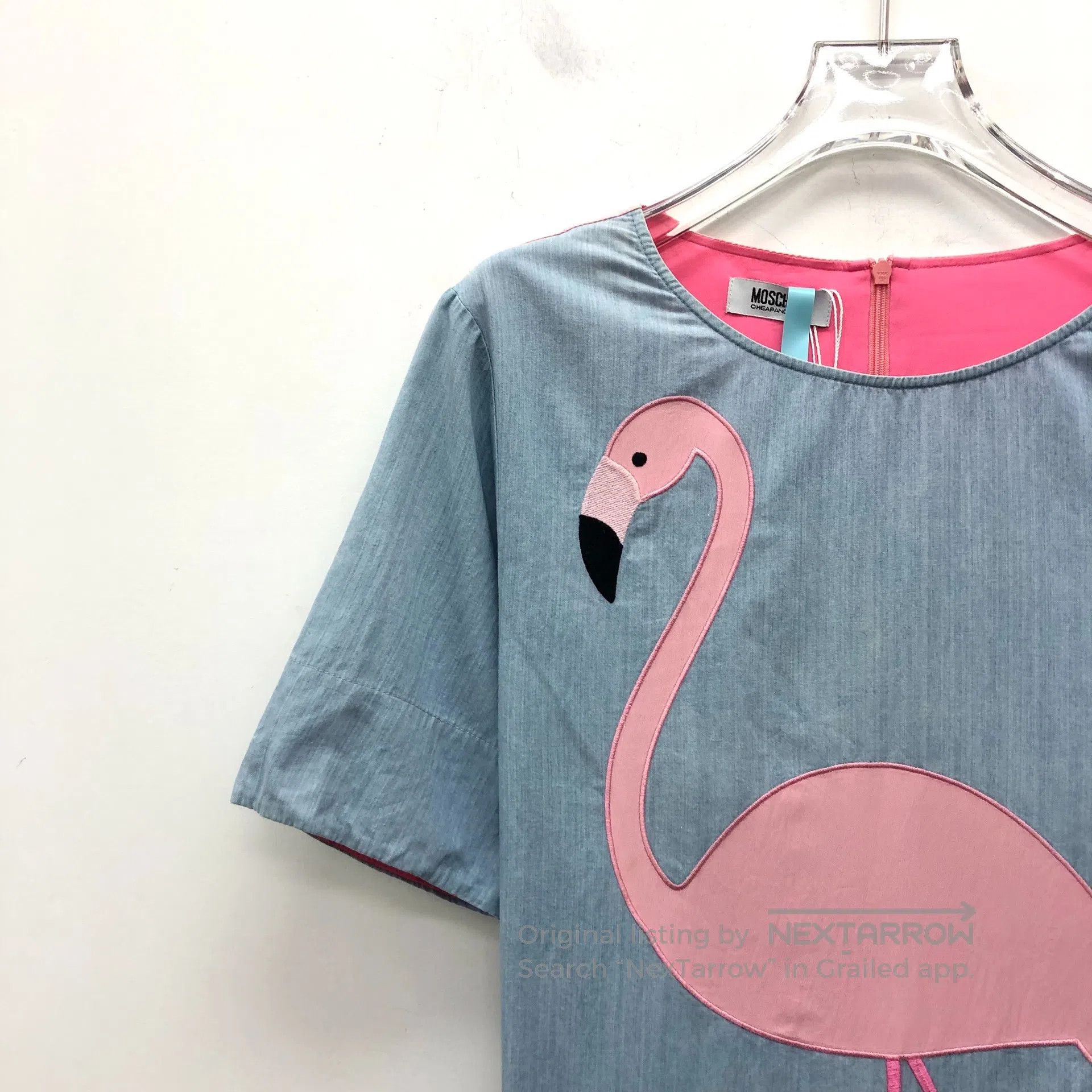 Moschino Moschino Blue Firebird Embroidered Crew Neck Short-Sleeve Size US S / EU 44-46 / 1 - 3 Thumbnail