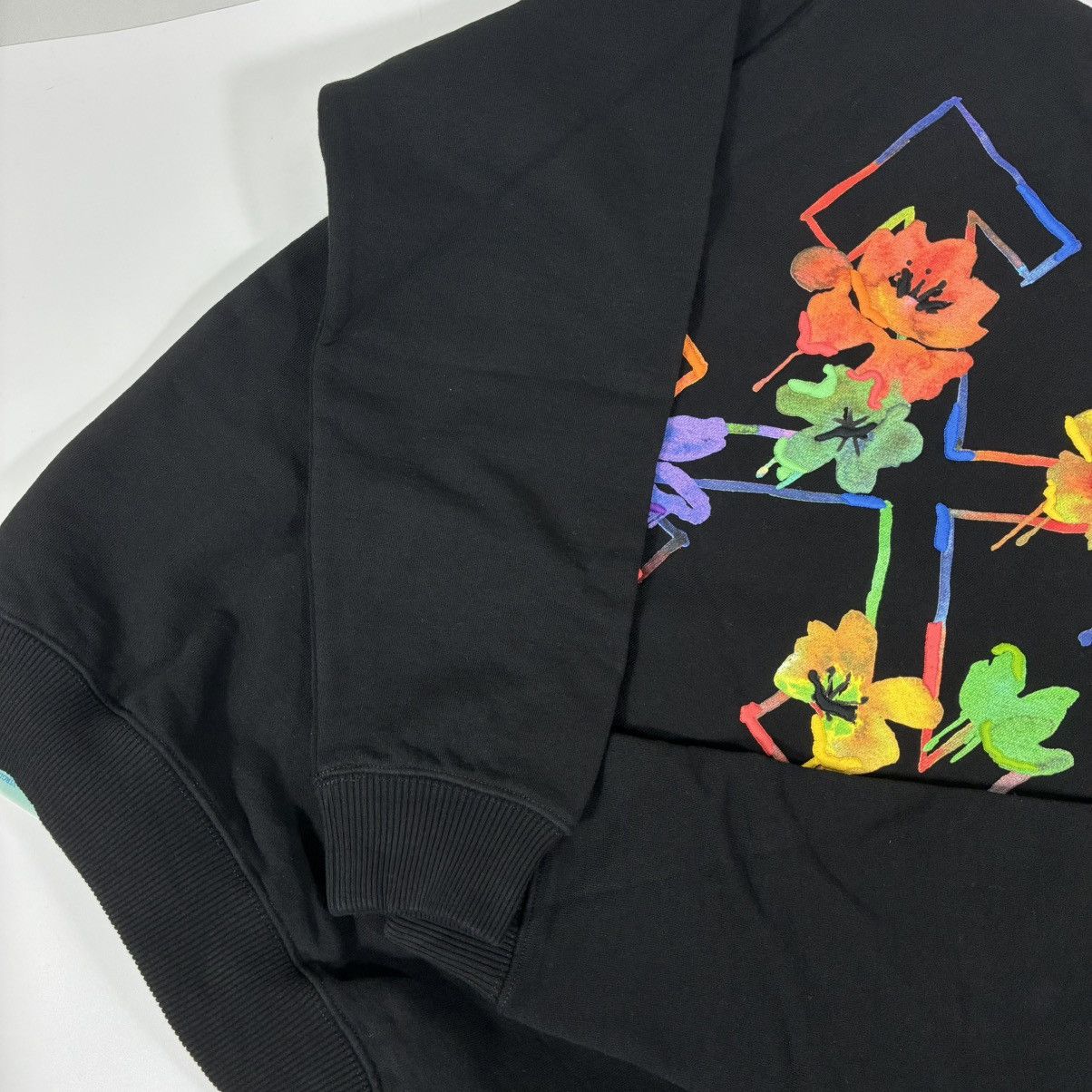 Off-White Off-White Floral Arrow Cotton Crewneck Sweatshirt M Black Size M / US 6-8 / IT 42-44 - 13 Thumbnail