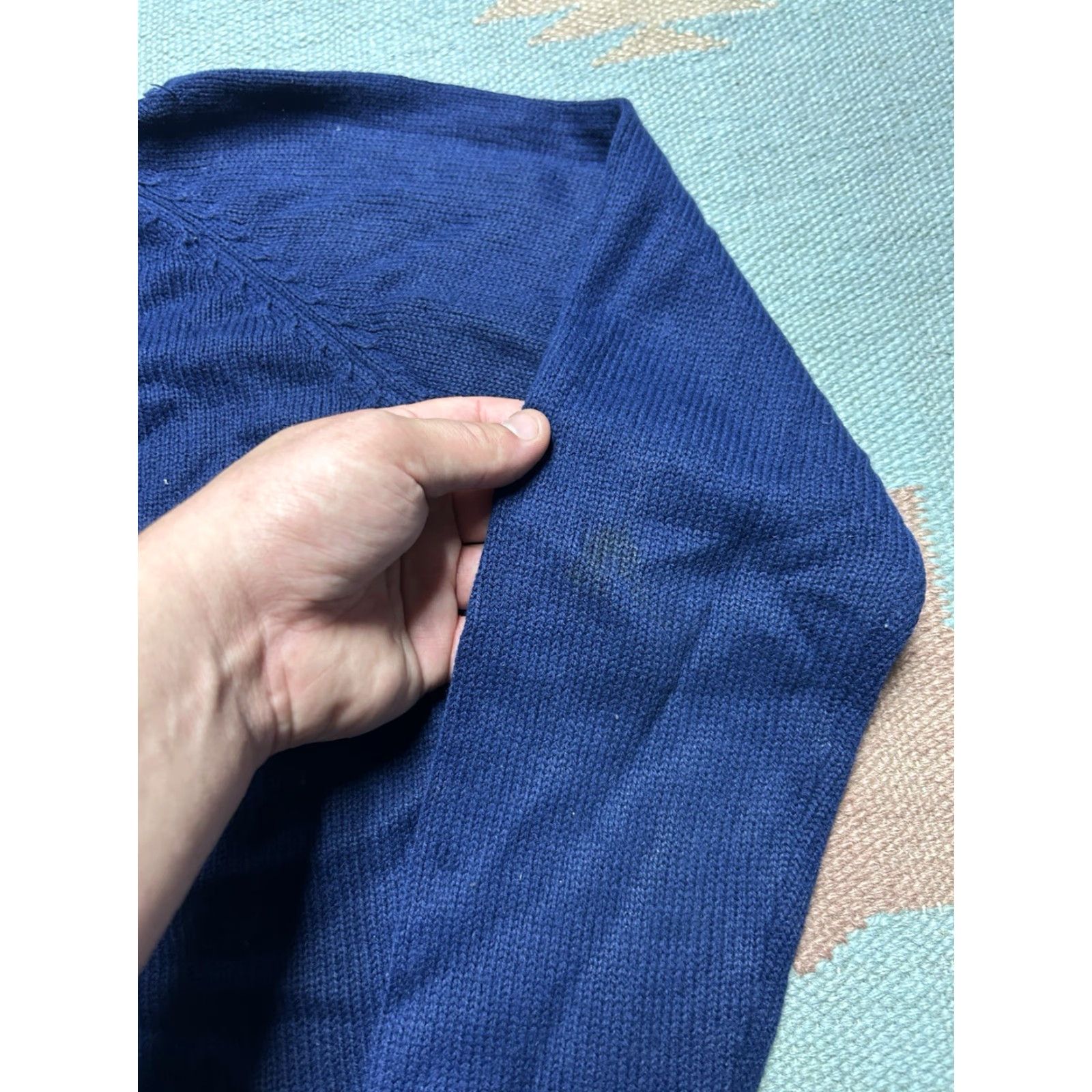 Vintage VINTAGE 60s 70s acrylic knit sweater button front cardigan blue Women’s M Size M / US 6-8 / IT 42-44 - 5 Thumbnail