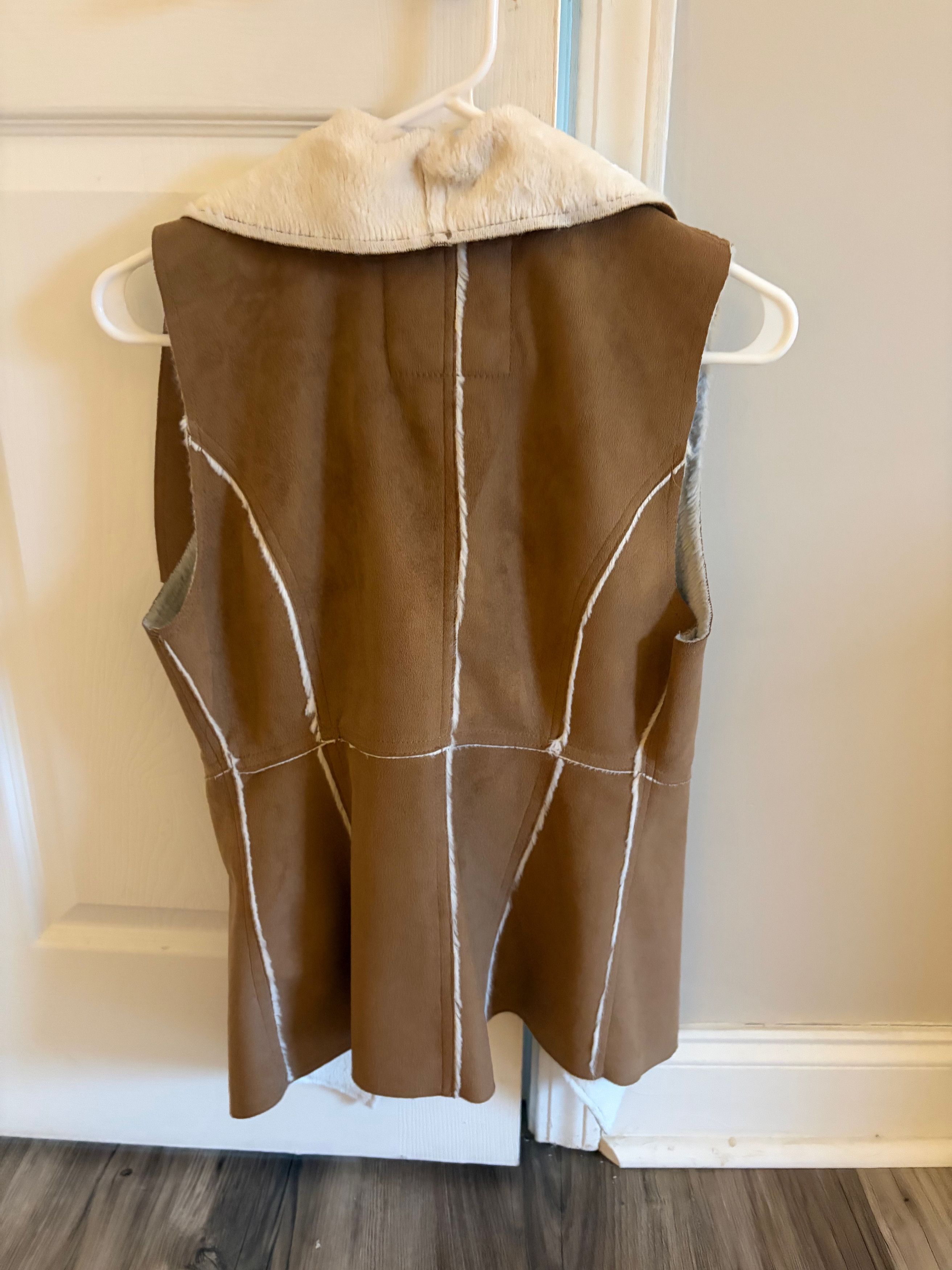 Other ME JANE Faux Fur Shell Vest Brown Cream Size S Size S / US 4 / IT 40 - 4 Thumbnail