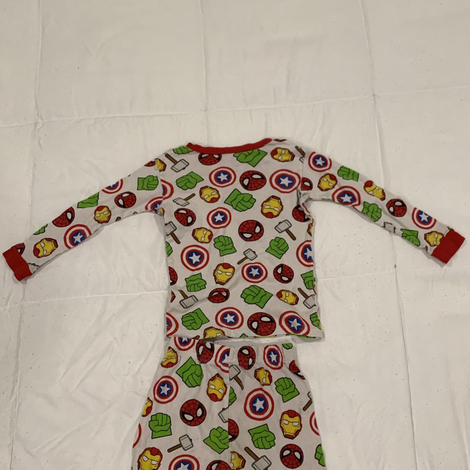 Marvel Comics Spider-Man, Iron Man, Marvel Kids' 2-Piece Pajama Set - 5T Size ONE SIZE - 9 Thumbnail