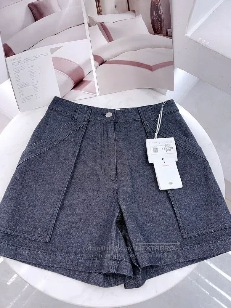 Hermes Hermes Denim Shorts Size 42" / US 20 - 3 Thumbnail