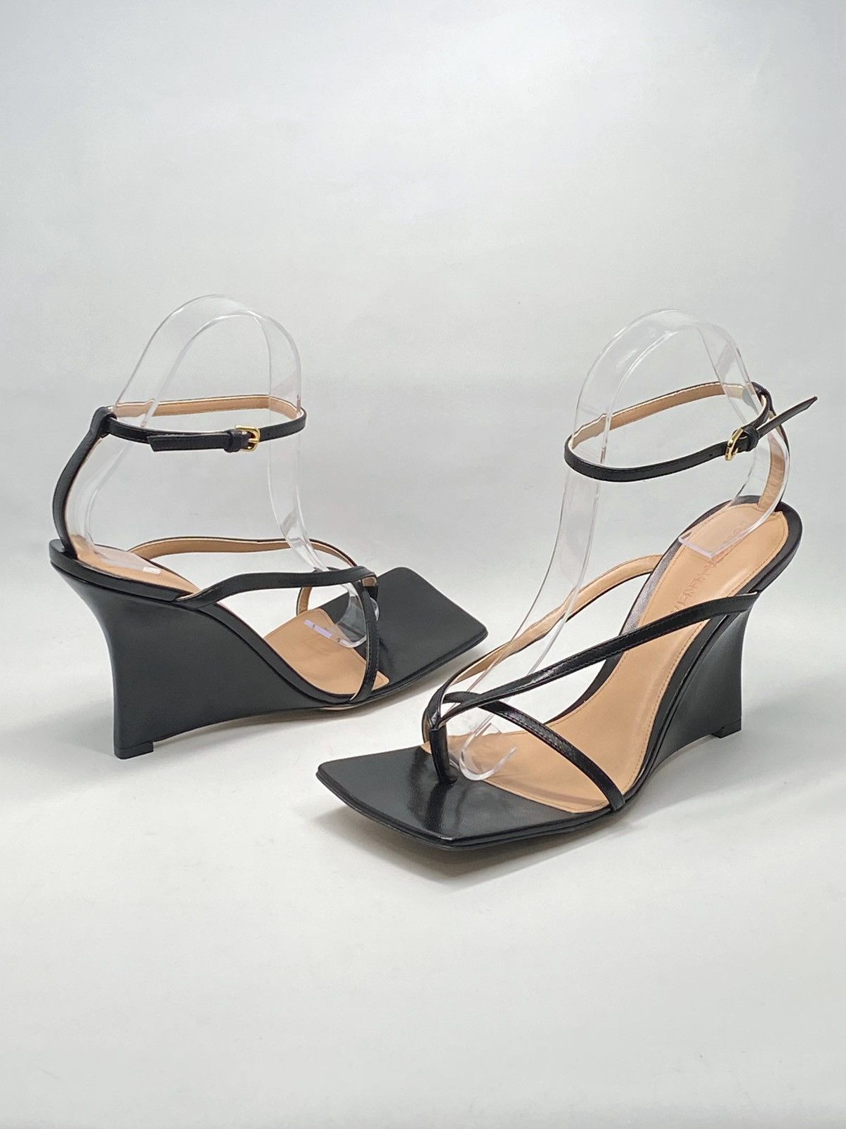 Bottega Veneta Bottega Veneta Stretch Strappy Wedge Sandals size 38.5 Size US 8.5 / IT 38.5 - 10 Thumbnail