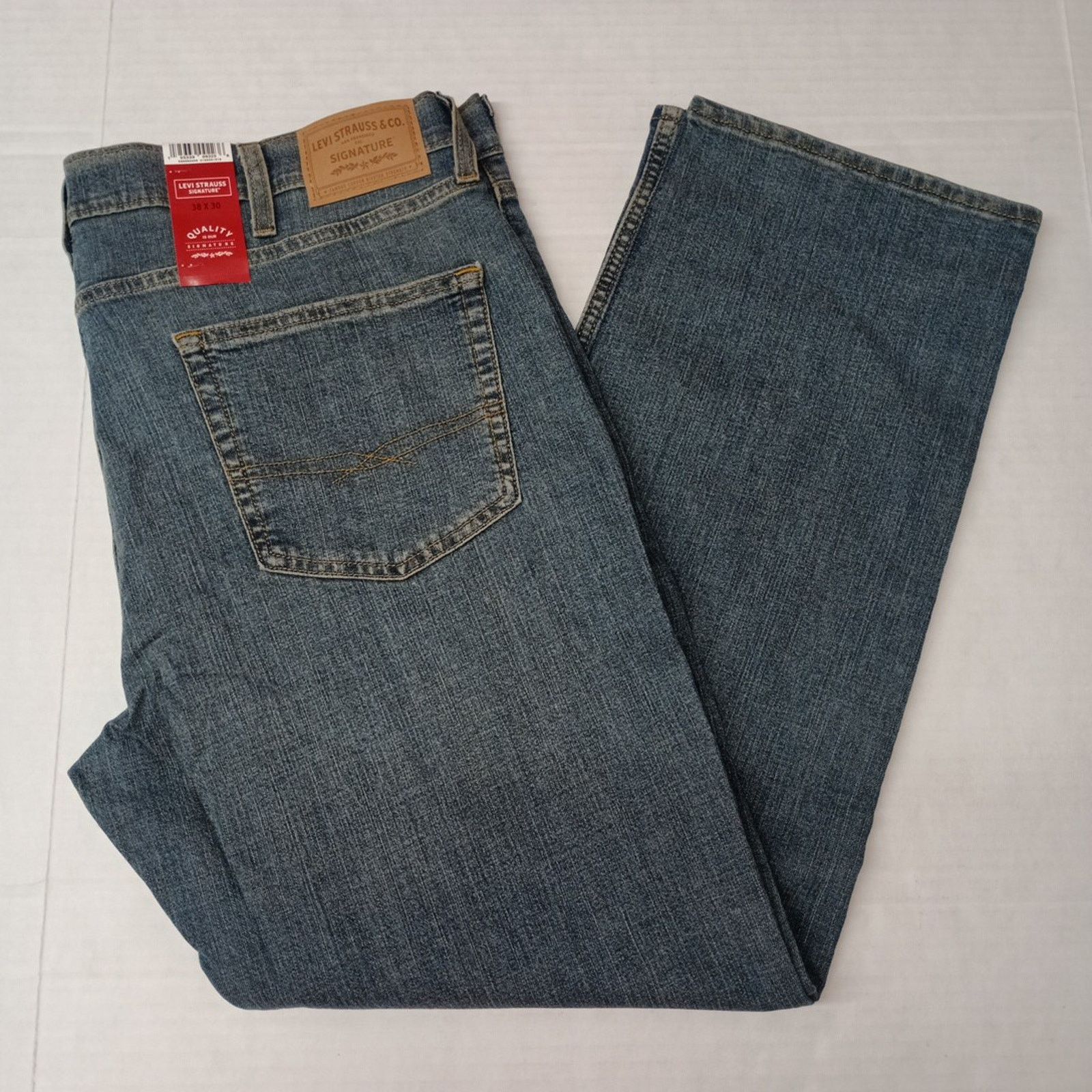 Levi's Signature By Levi Straight Jeans Men's 38x30 Blue Comfort Size US 38 / EU 54 - 1 Thumbnail