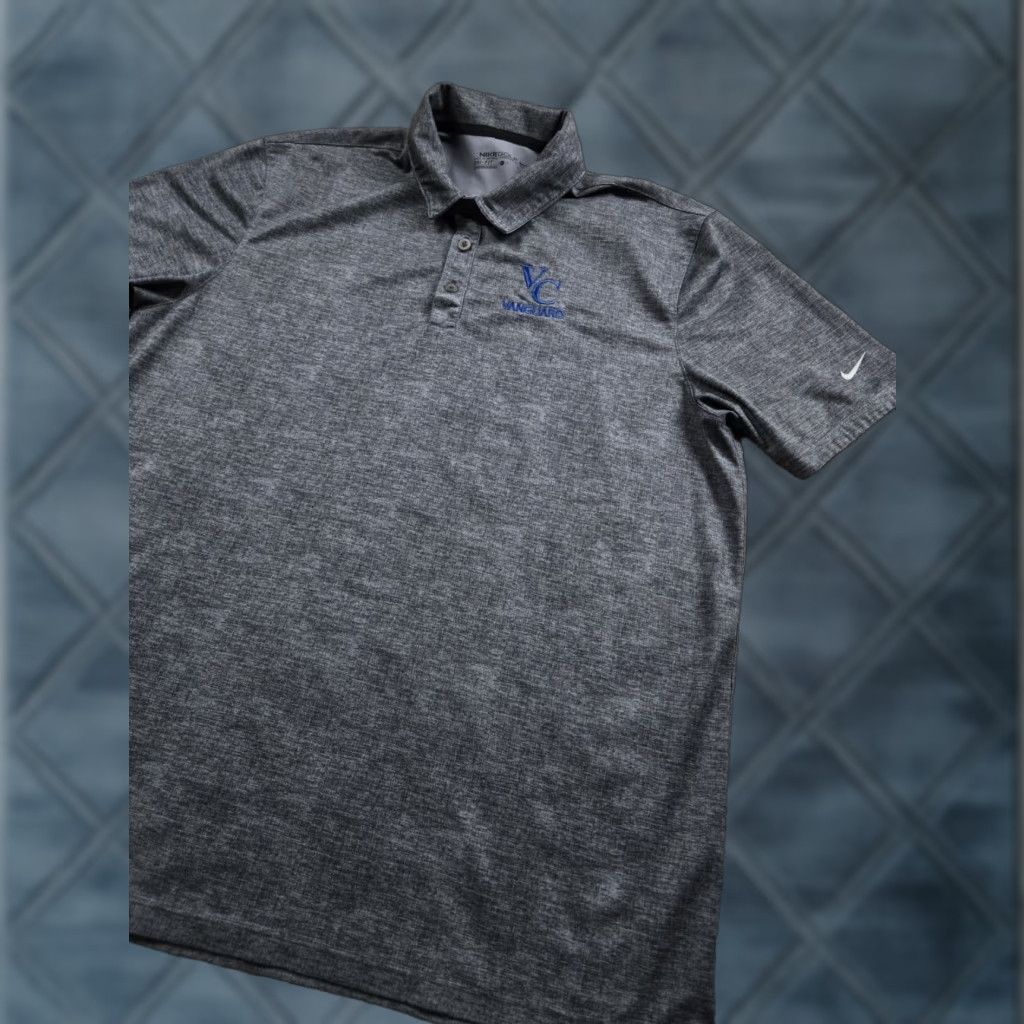 Nike Vanguard Venture Capital Polo Shirt Mens Large Gray Nike Golf Dri-Fit Size US L / EU 52-54 / 3 - 1 Thumbnail