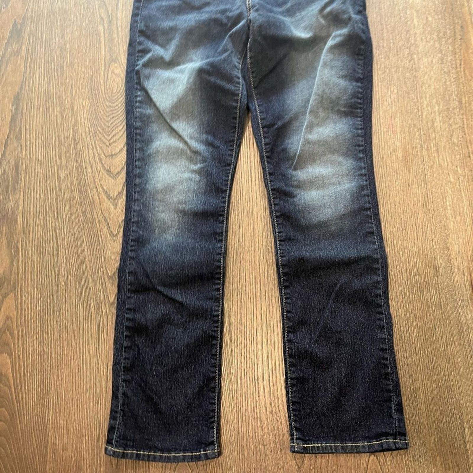 Vintage Levi’s Signature Modern Slim Dark Wash Faded Denim Jeans 27 Size 27" / US 4 / IT 40 - 2 Thumbnail