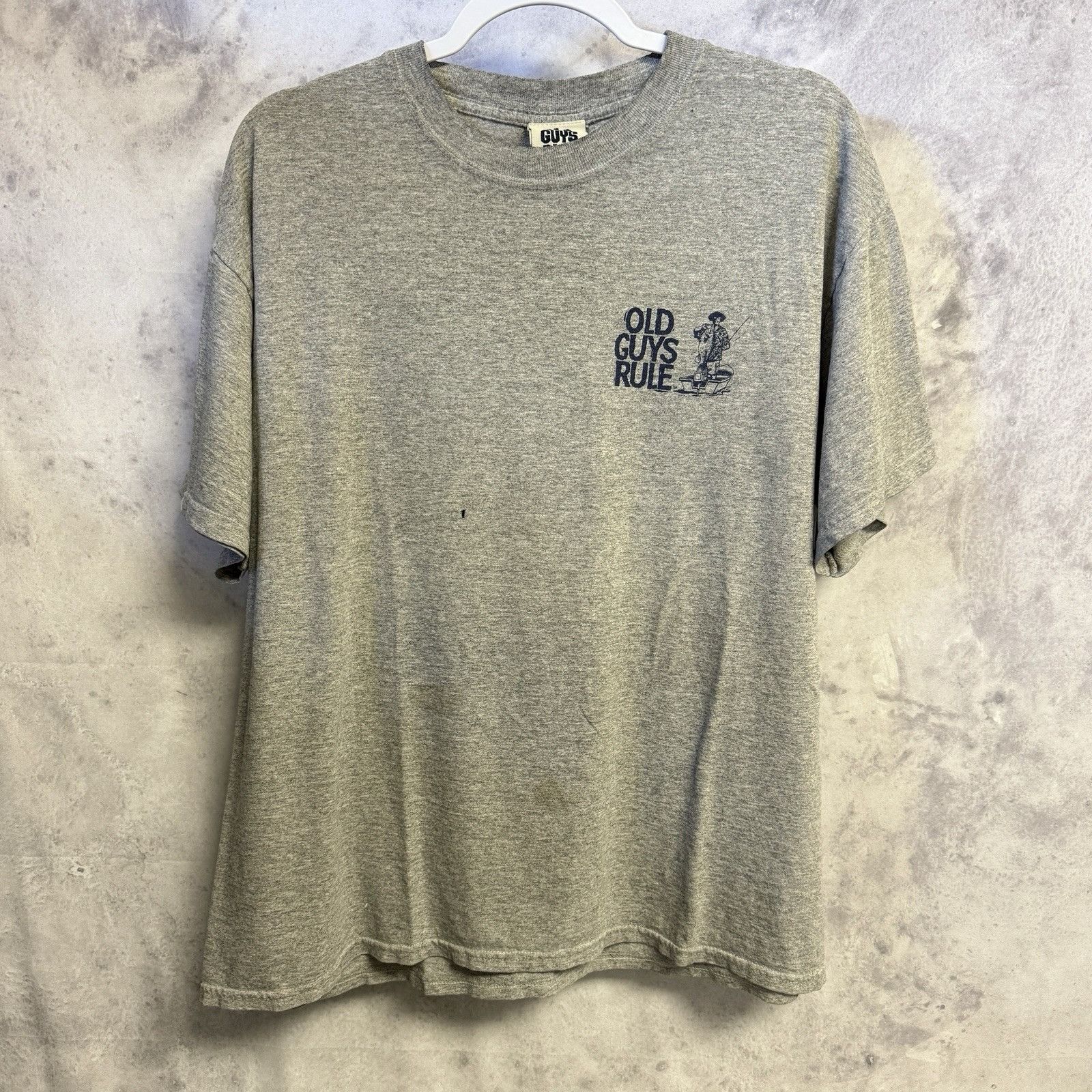 Vintage Vintage Old Guys Rule T Shirt Mens Large 22.5x25.5 Gray Y2K Size US L / EU 52-54 / 3 - 3 Thumbnail