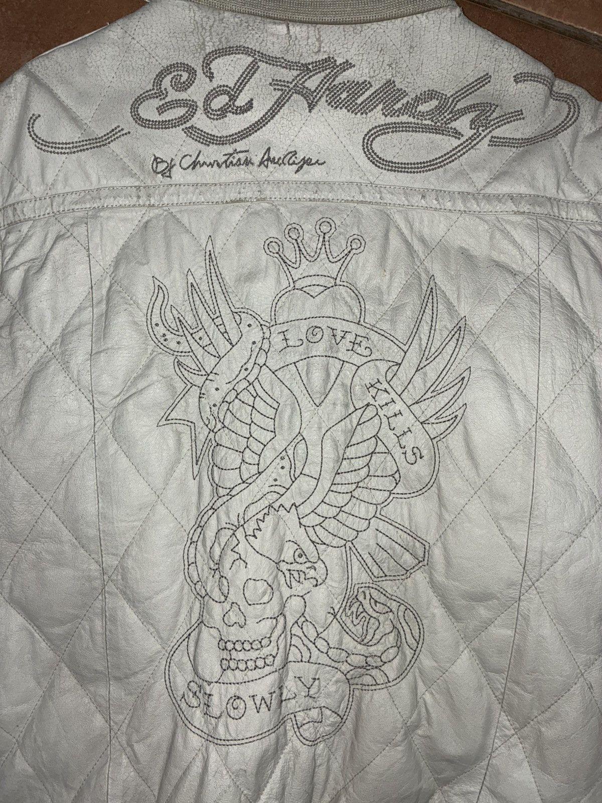 Ed Hardy Ed hardy dragon leather jacket Size US XL / EU 56 / 4 - 8 Thumbnail