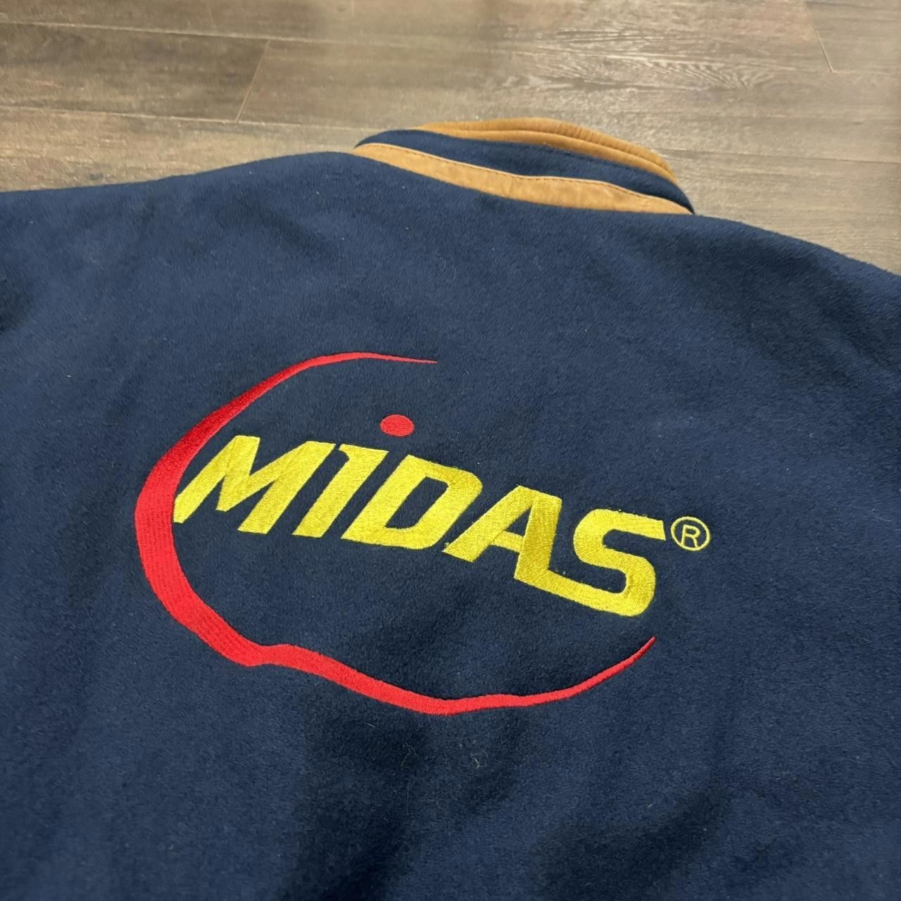 Designer Vintage Midas Varsity Jacket 90s L Size US L / EU 52-54 / 3 - 3 Thumbnail