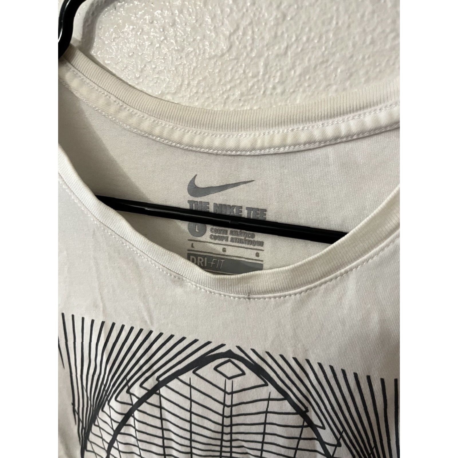 Nike VINTAGE Nike Mens Short Sleeve Football T-Shirt Size Large Crew Neck Activewear White Size US L / EU 52-54 / 3 - 3 Thumbnail