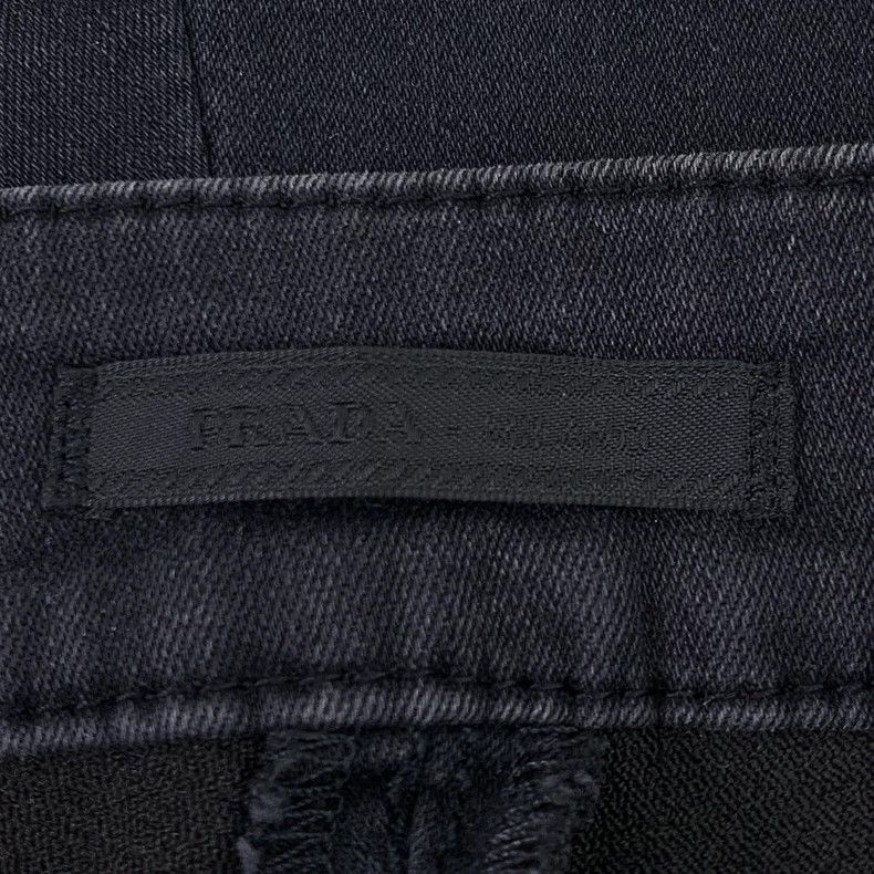 Prada Prada Black cotton casual denim trousers 2501-Nextarrow Size US 26 / EU 42 - 5 Thumbnail