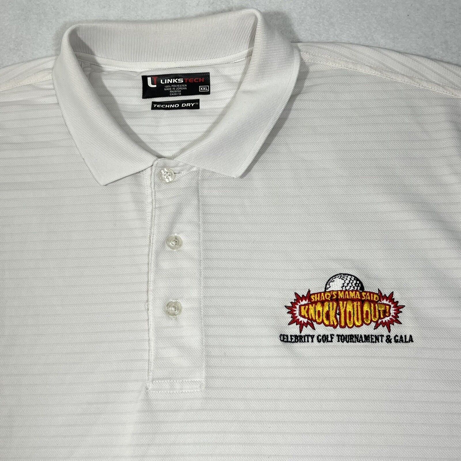 Other Celebrity Golf Tournament “Shaq’s Mama” Athletic White Polo Size US XXL / EU 58 / 5 - 2 Thumbnail