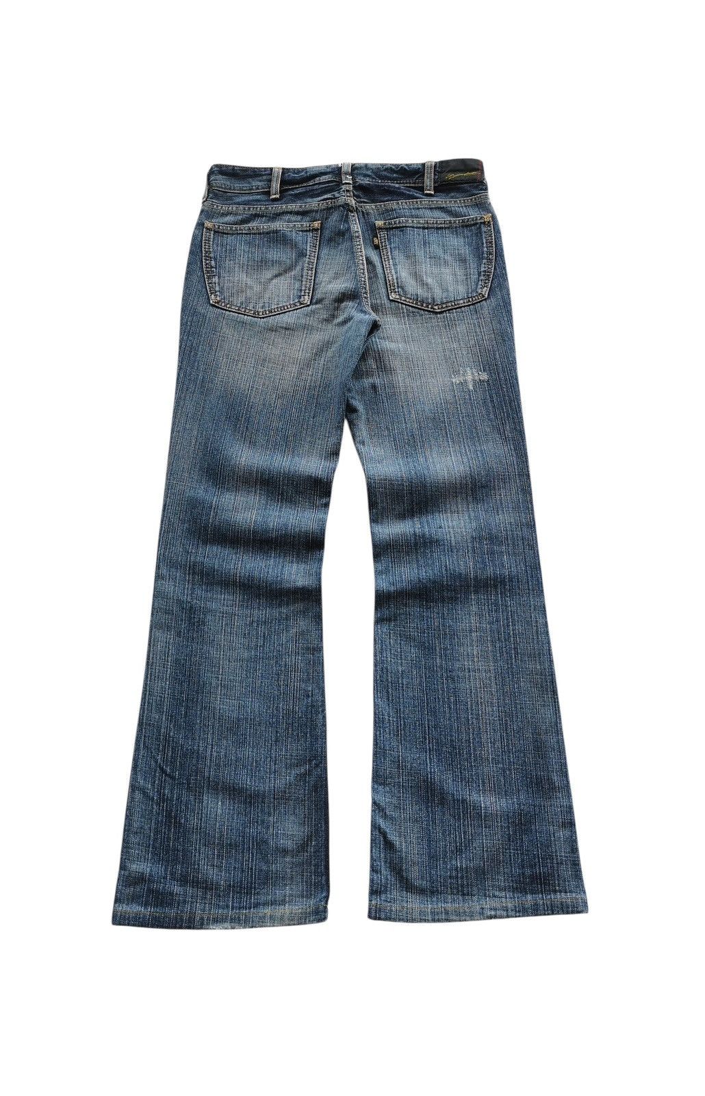 Le Grande Bleu (L.G.B.) Denim Craft Flared/Bootcuts Distressed Denim Jeans - 31x31 Size US 31 - 2 Thumbnail