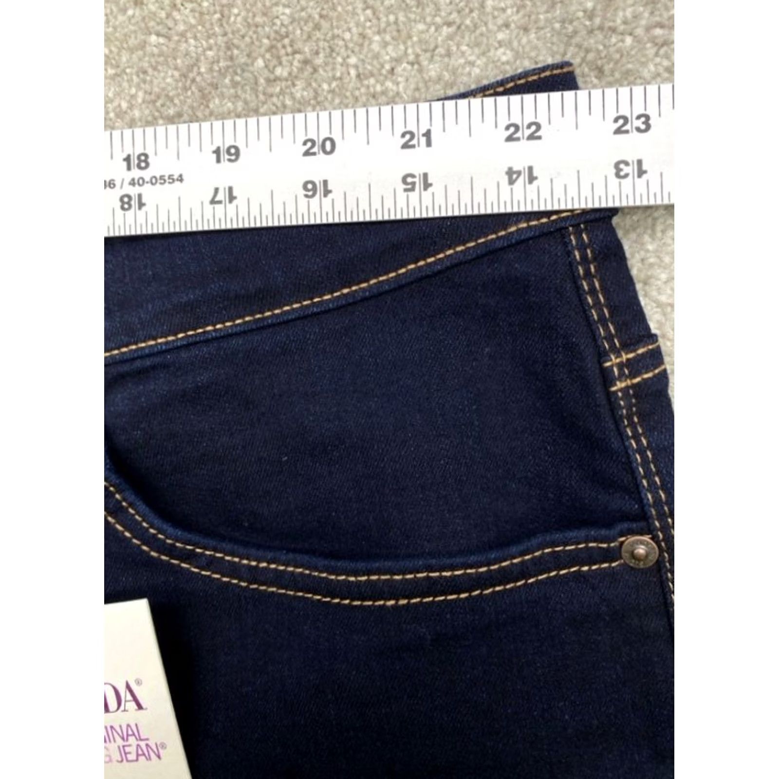 Gloria Vanderbilt Gloria Vanderbilt Jeans Amanda 24W Womens Denim Blue 5-Pocket Stretch Regular Inseam 27.5" NWT Size 42" / US 20 - 6 Thumbnail